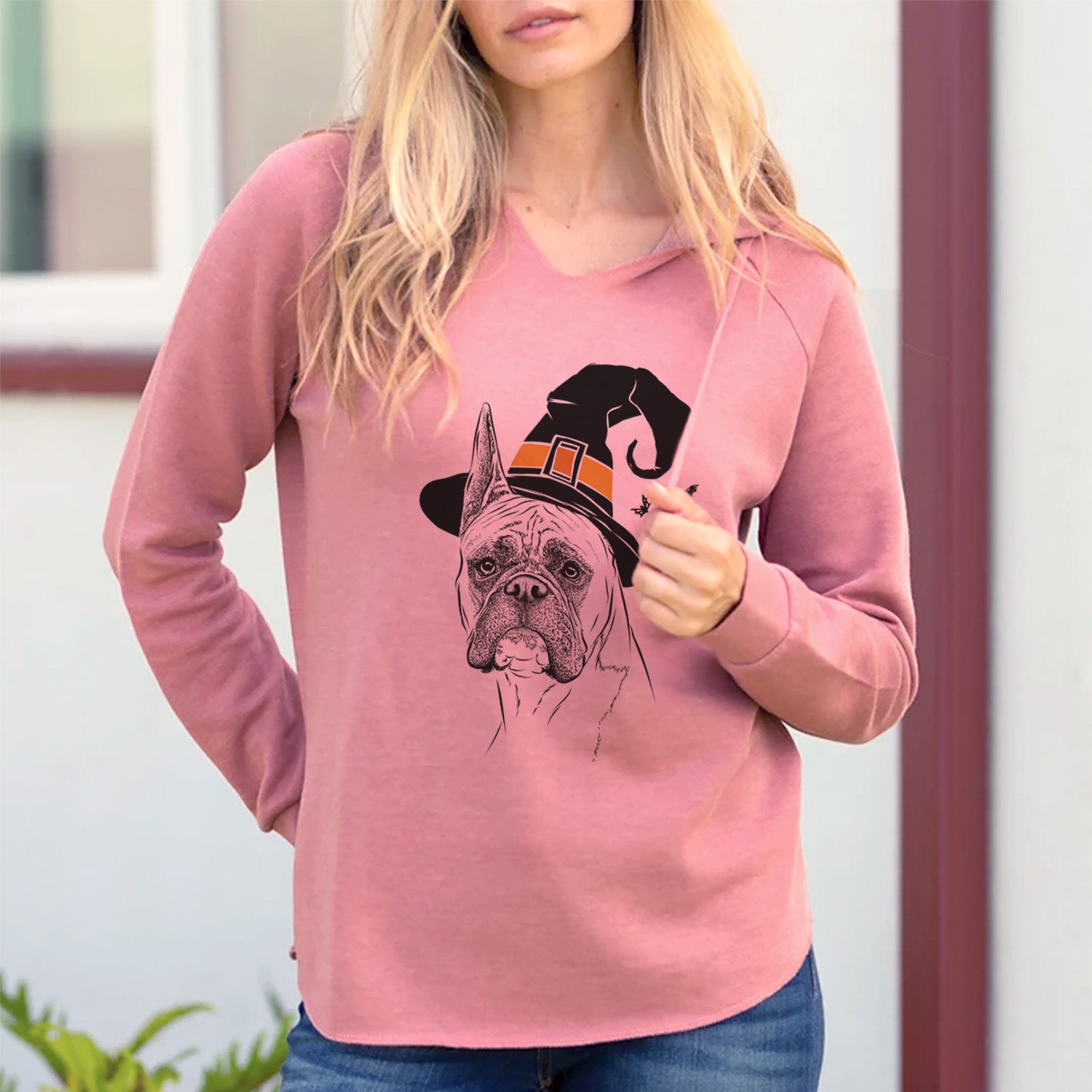 Witch Ezra the Boxer - Cali Wave Hooded Sweatshirt