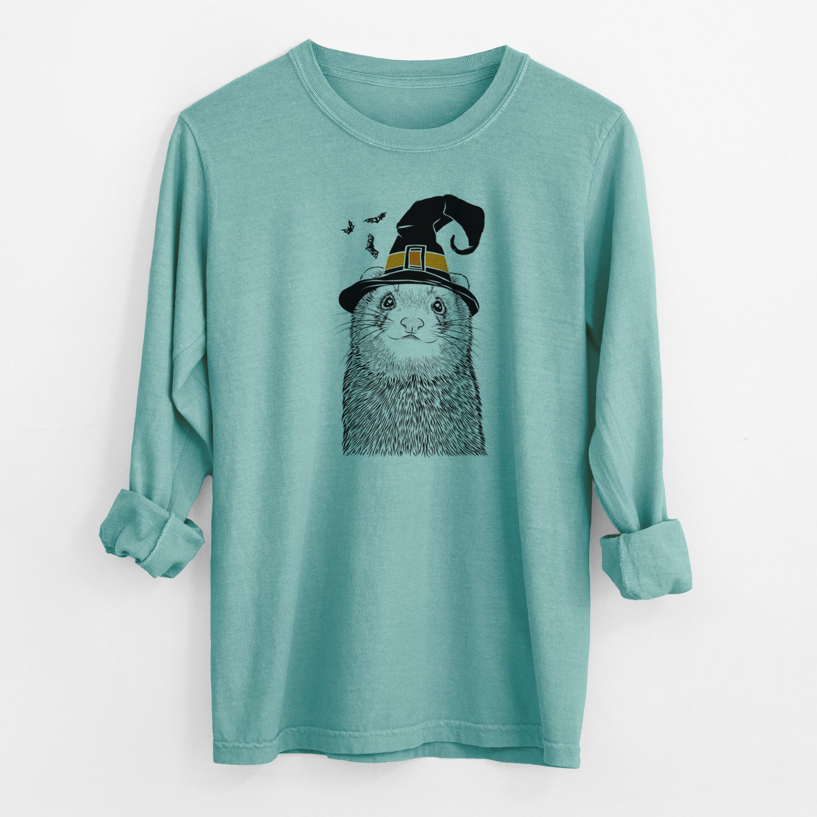 Witch Fig the Ferret - Men's Heavyweight 100% Cotton Long Sleeve