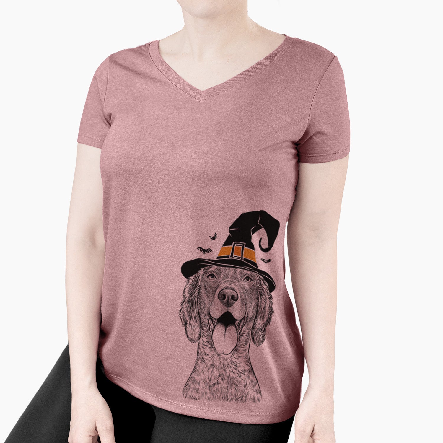 Witch Freddy the English Setter - Women's Perfect V-neck Shirt