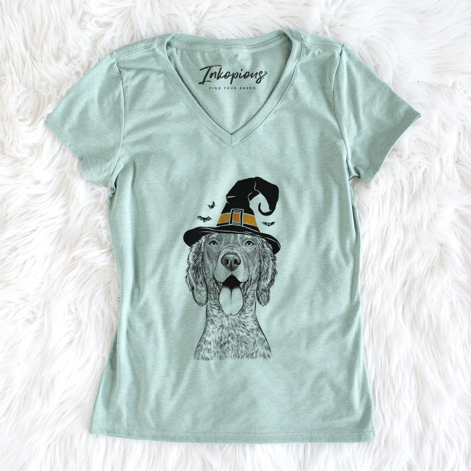 Witch Freddy the English Setter - Women's Perfect V-neck Shirt