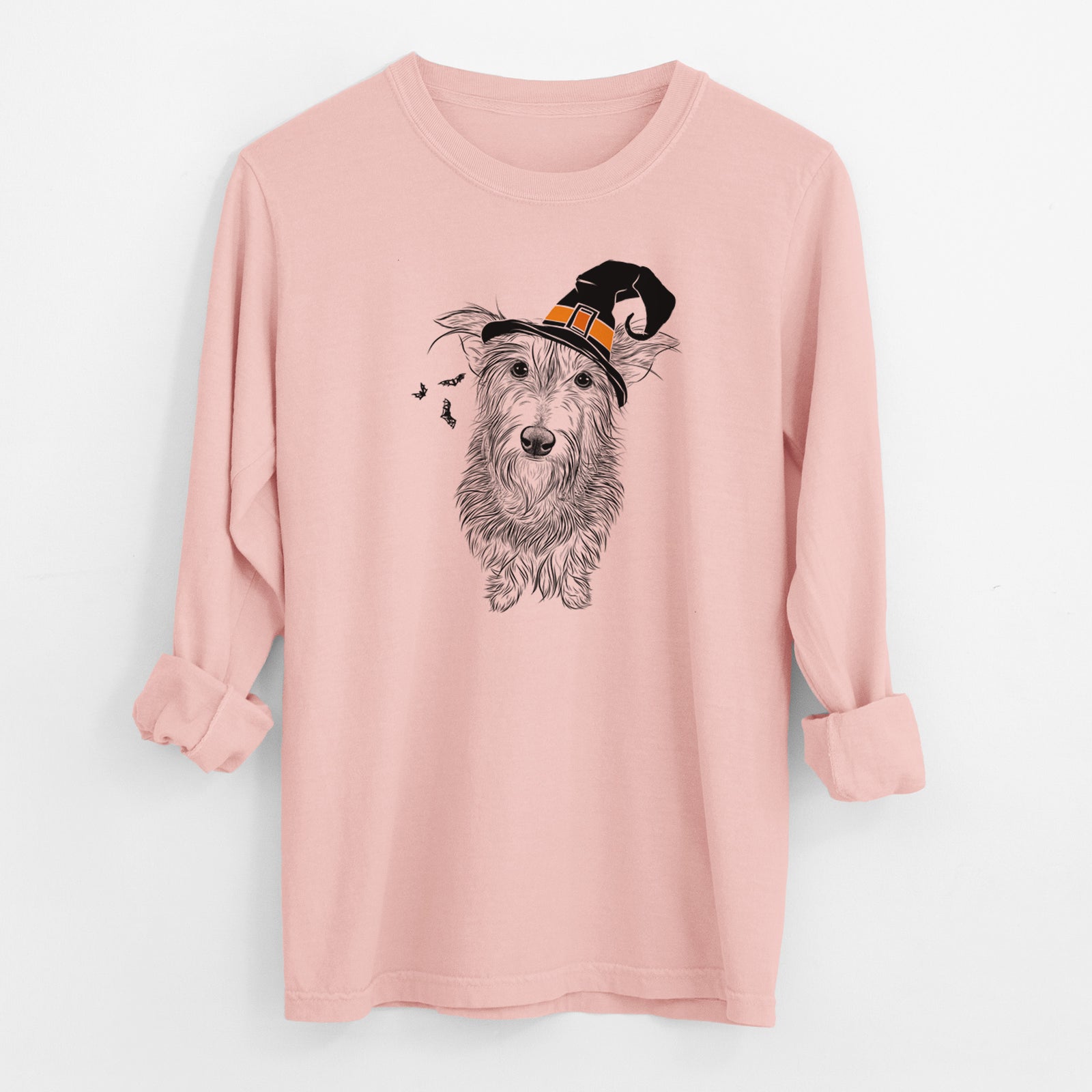 Witch Frida Doggo the Rescue Terrier Mix - Men's Heavyweight 100% Cotton Long Sleeve