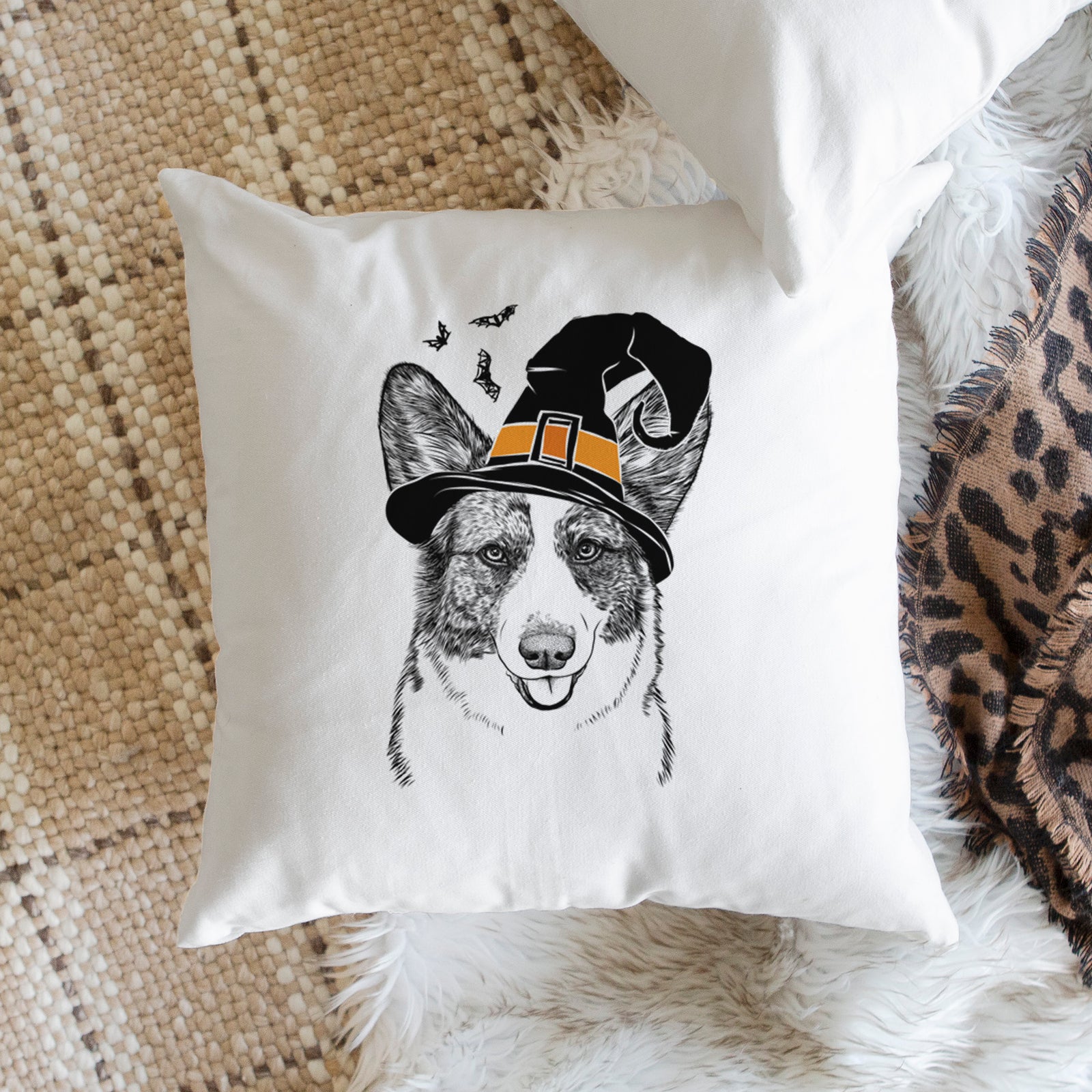 Gabby the Cardigan Welsh Corgi - Throw Pillow Cover