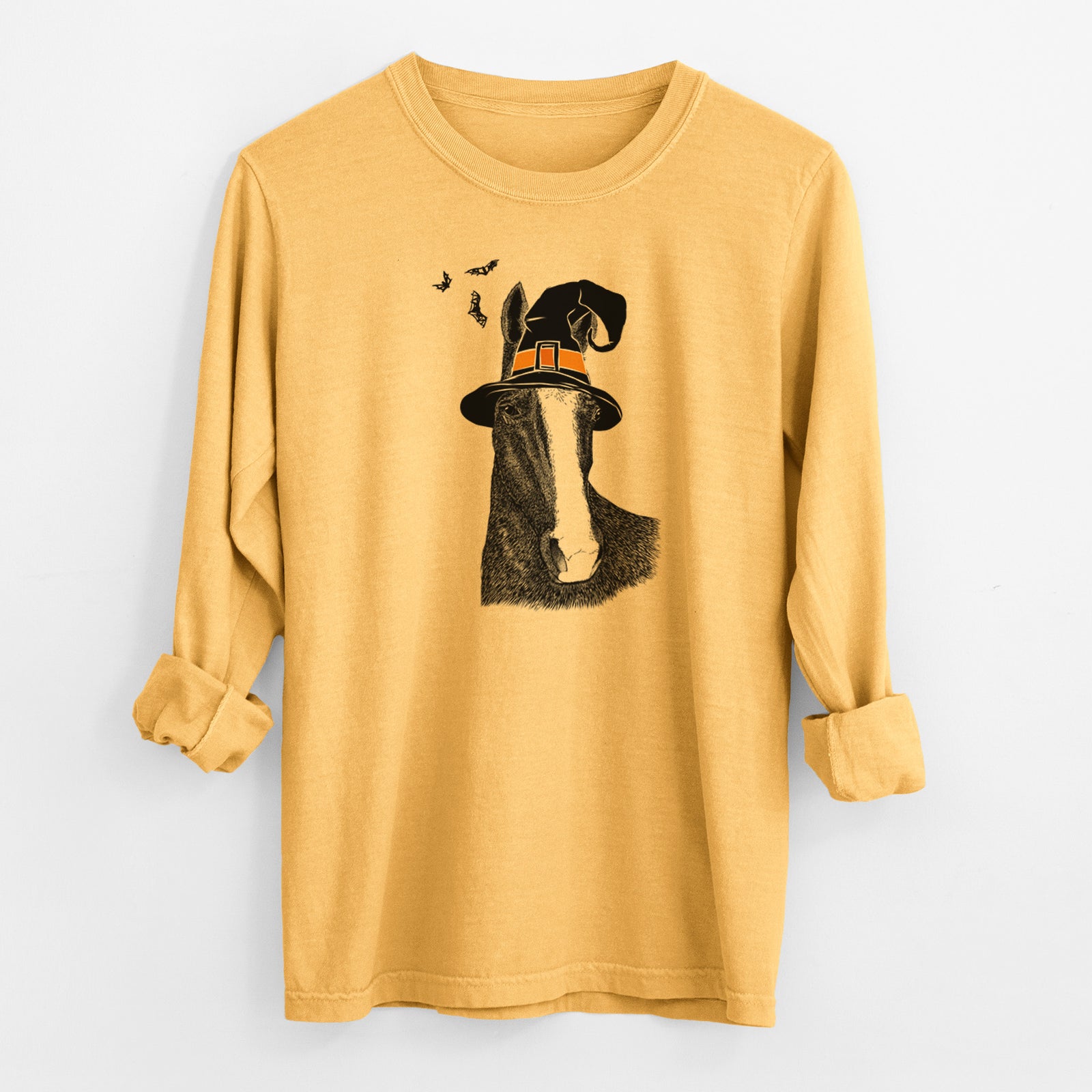 Witch Gibson the Tennessee Walking Horse - Men's Heavyweight 100% Cotton Long Sleeve