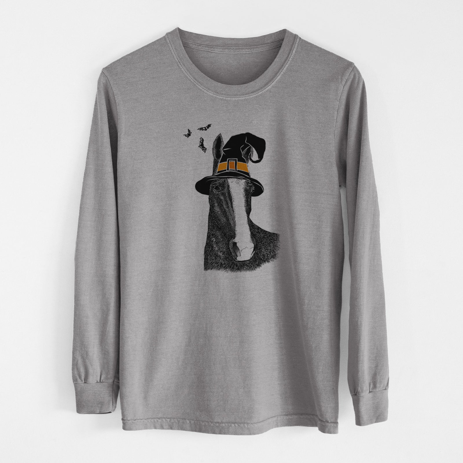 Witch Gibson the Tennessee Walking Horse - Men's Heavyweight 100% Cotton Long Sleeve