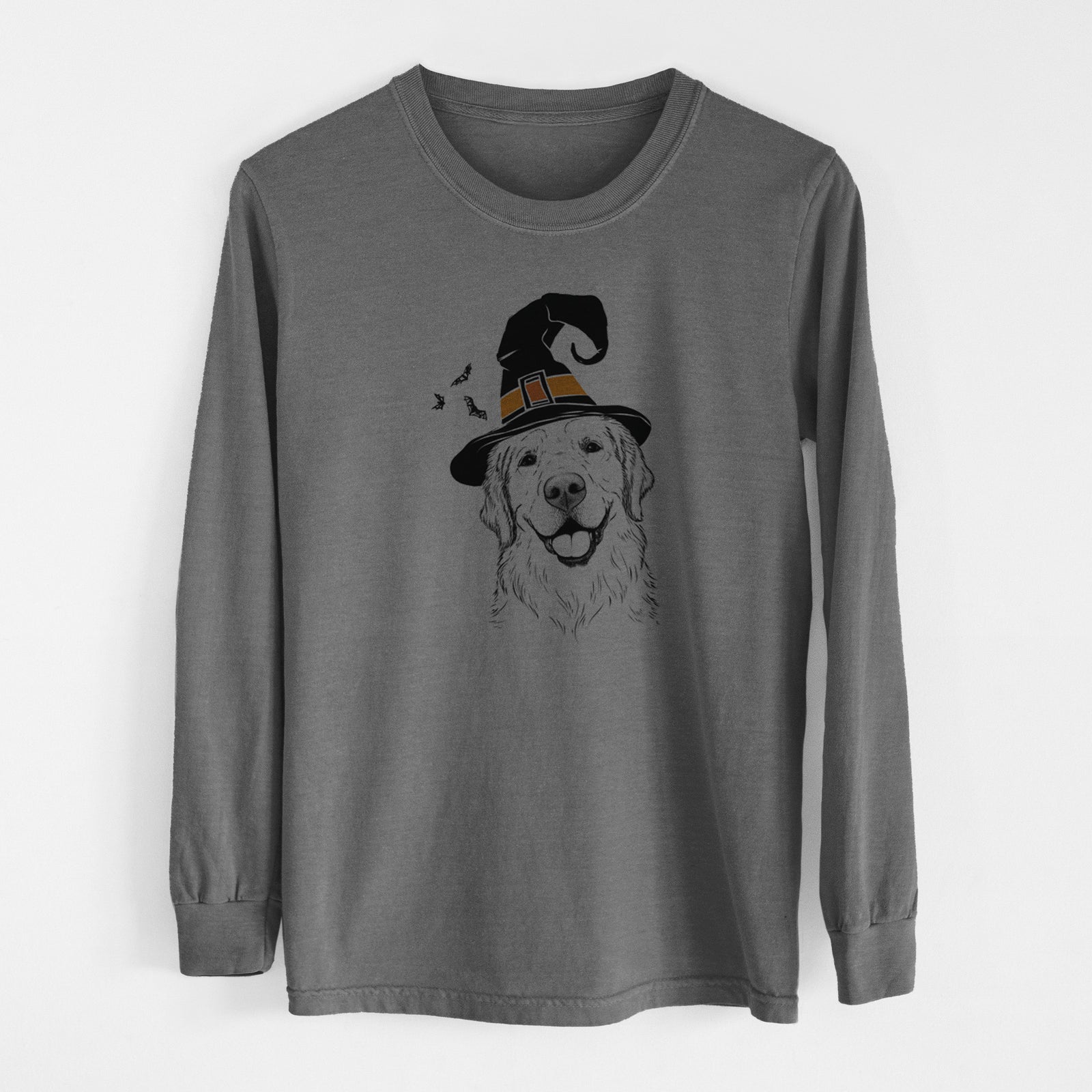 Witch Griffin the Golden Retriever - Men's Heavyweight 100% Cotton Long Sleeve
