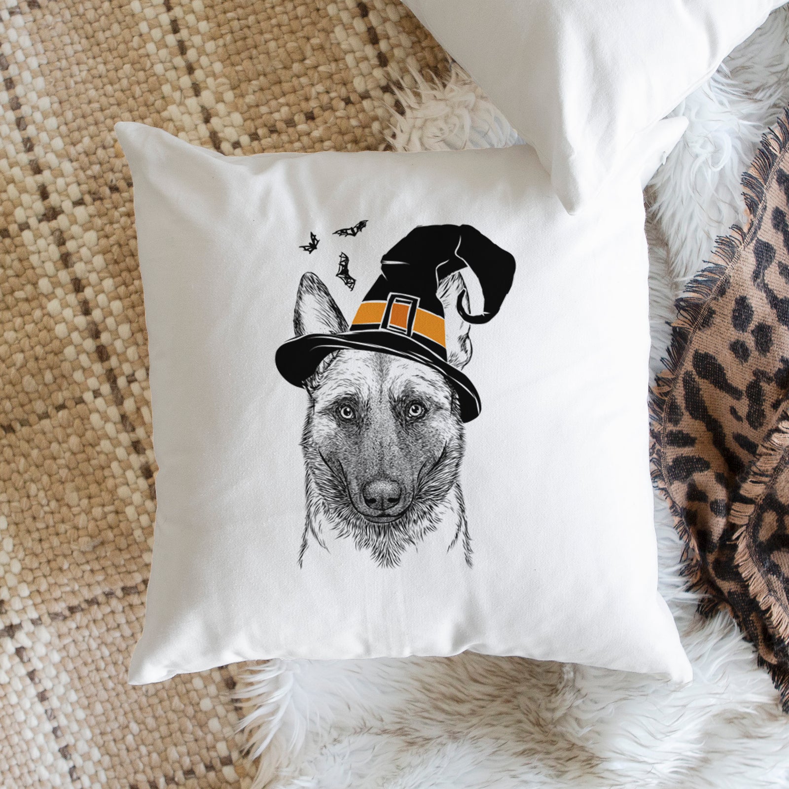 Gunther the Belgian Malinois - Throw Pillow Cover
