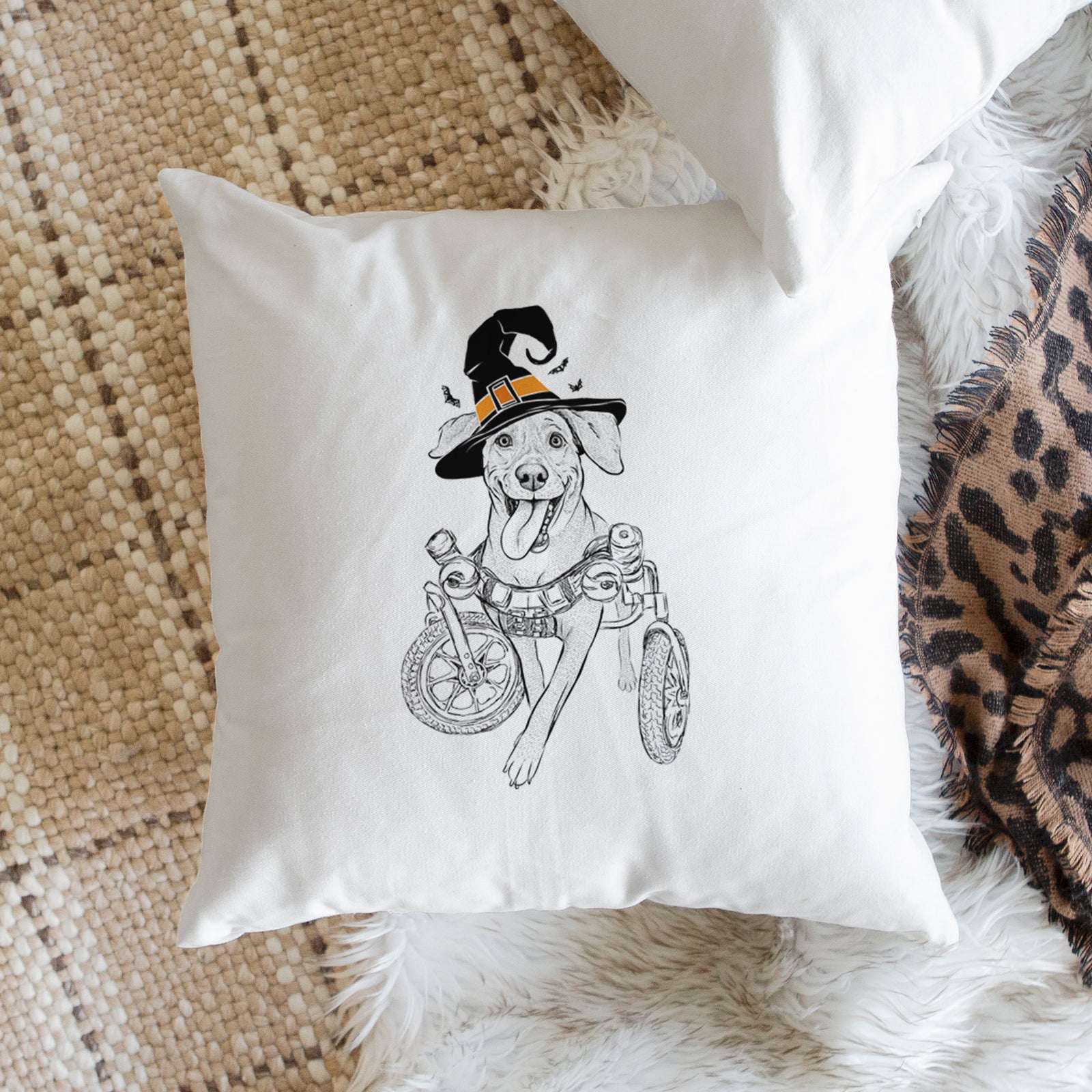 Hannah the Pitbull Mix - Throw Pillow Cover