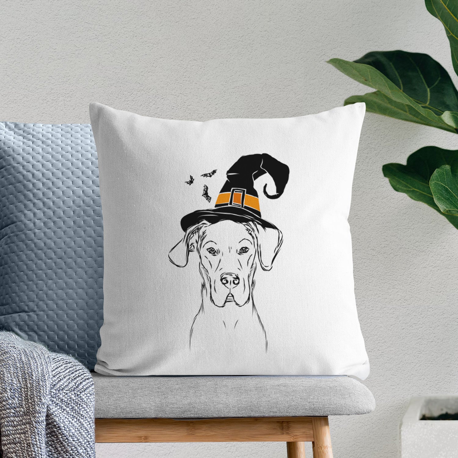 Harvey the Great Dane - Throw Pillow Cover