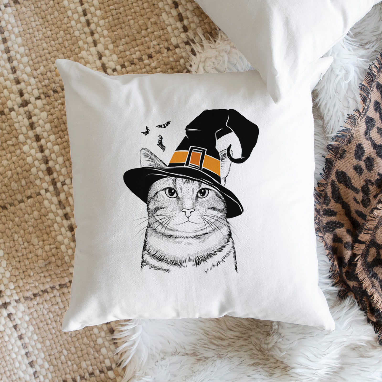 Henry the Bengal - Throw Pillow Cover