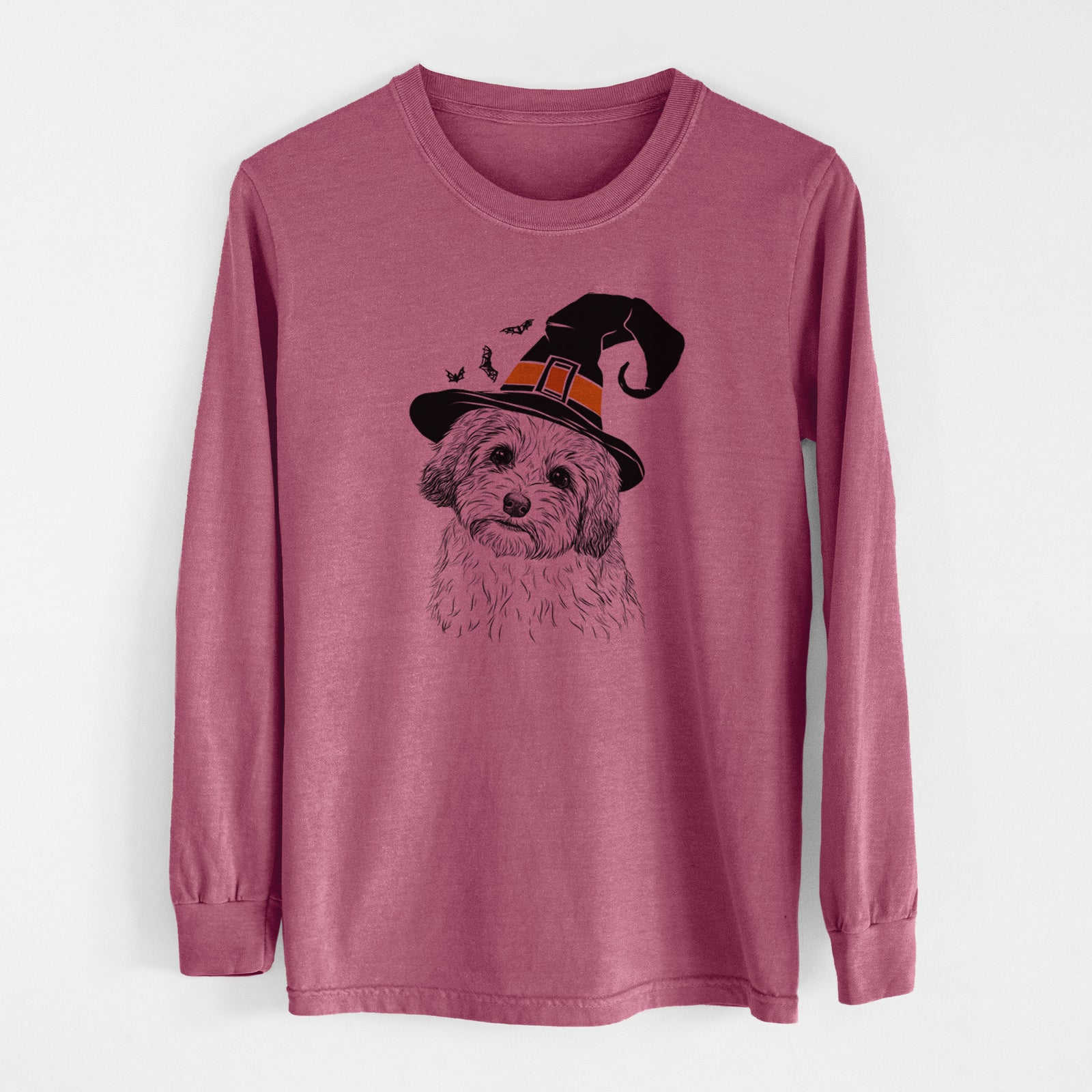 Witch Henry the Havanese - Men's Heavyweight 100% Cotton Long Sleeve