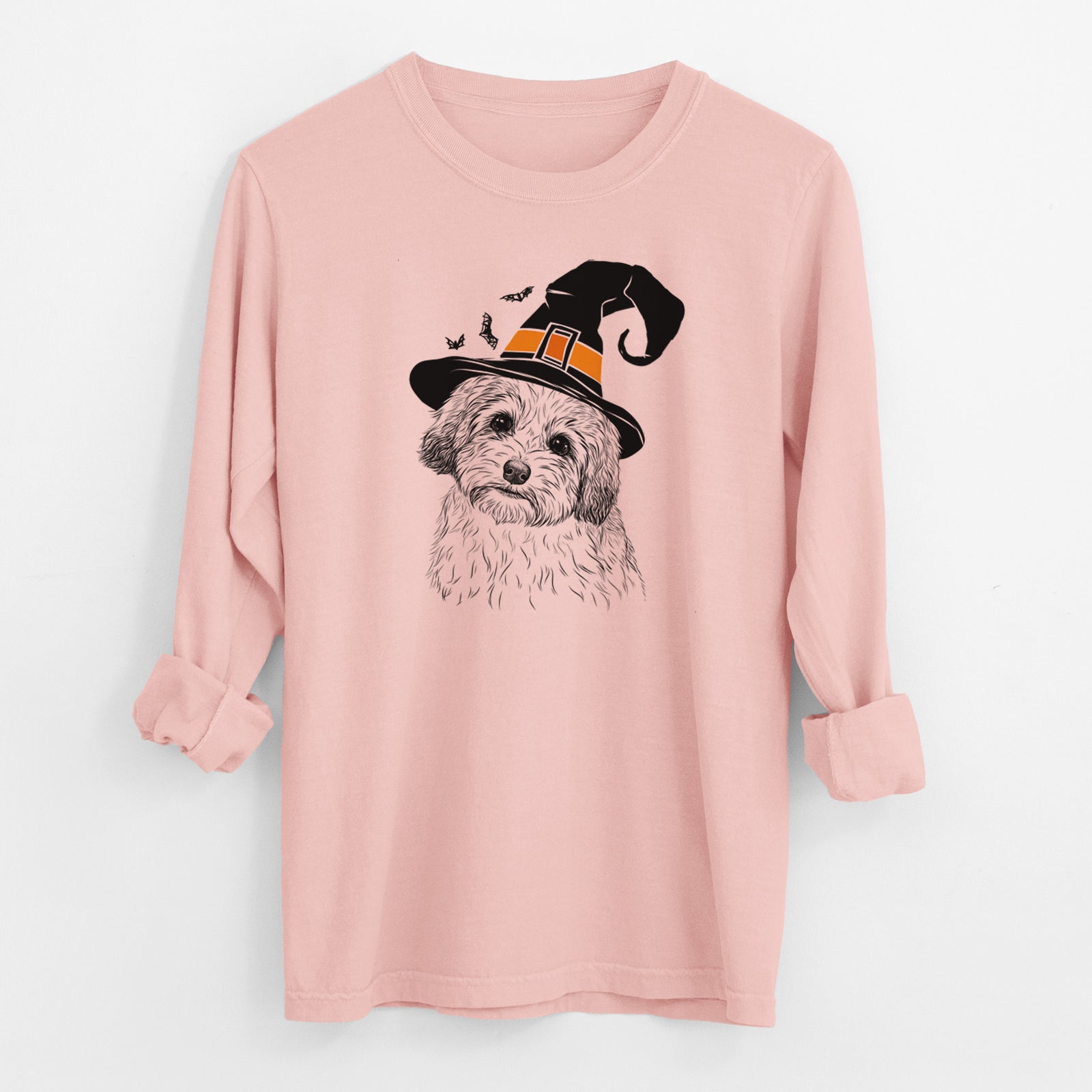 Witch Henry the Havanese - Men's Heavyweight 100% Cotton Long Sleeve