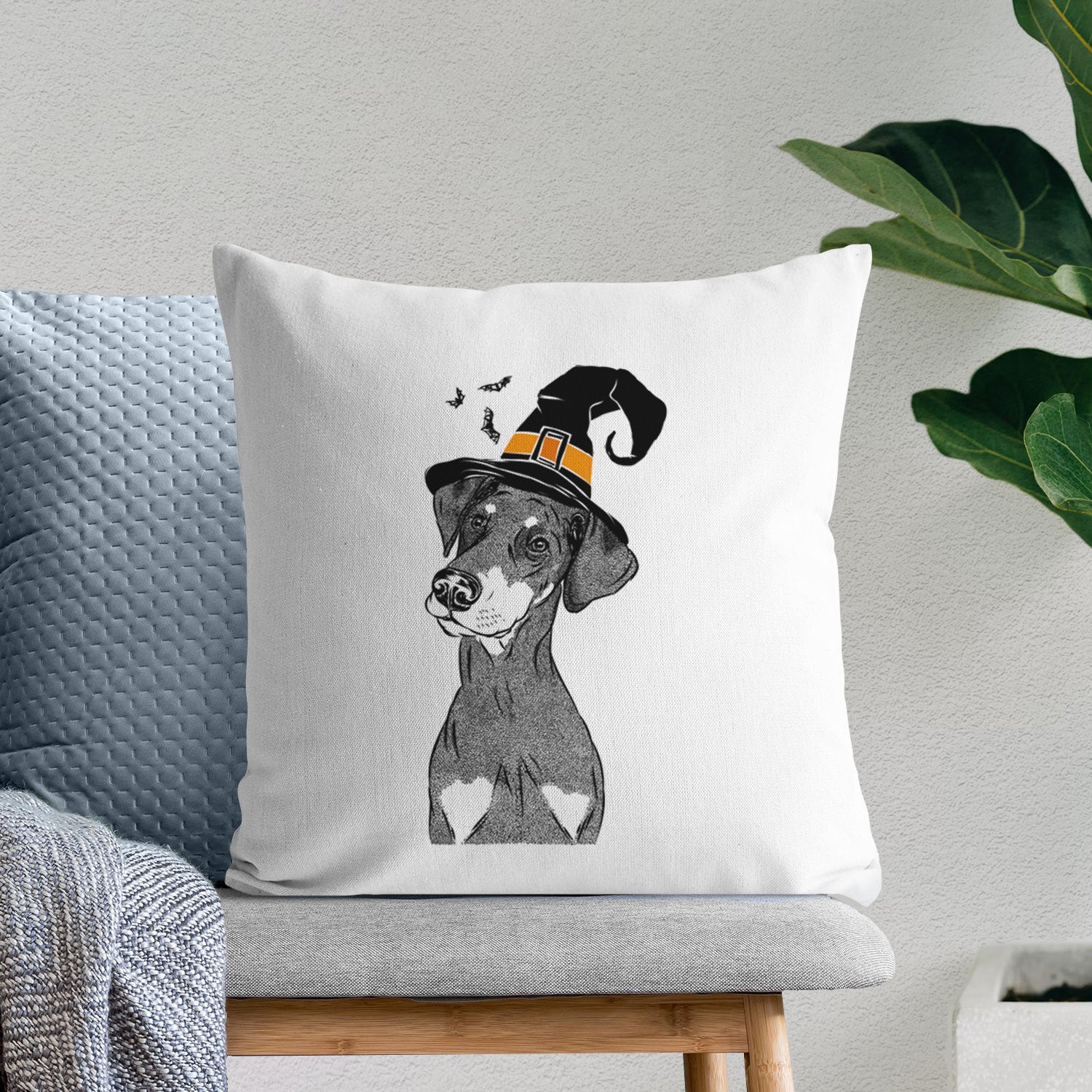 Iroh the Doberman Pinscher - Throw Pillow Cover