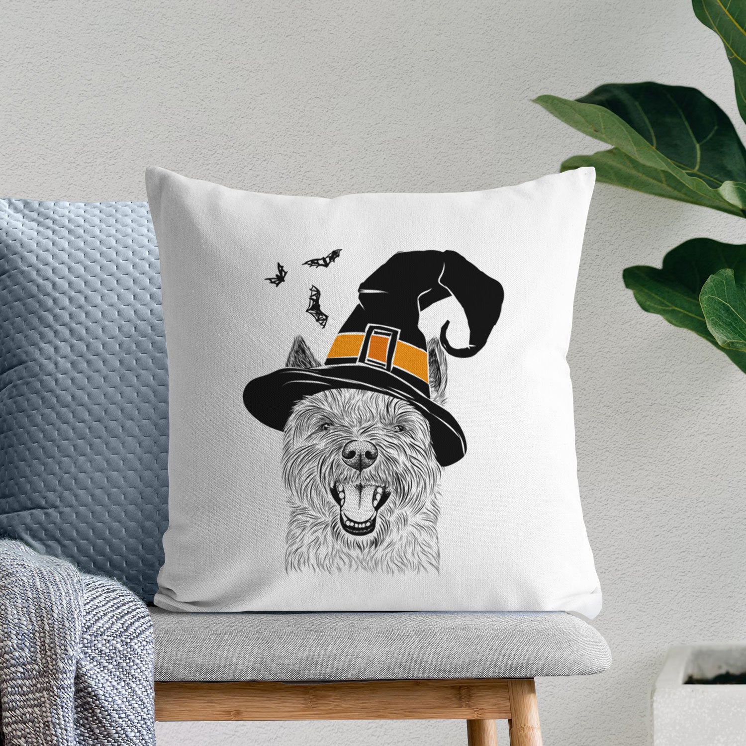 Jeff the Cairn Terrier - Throw Pillow Cover