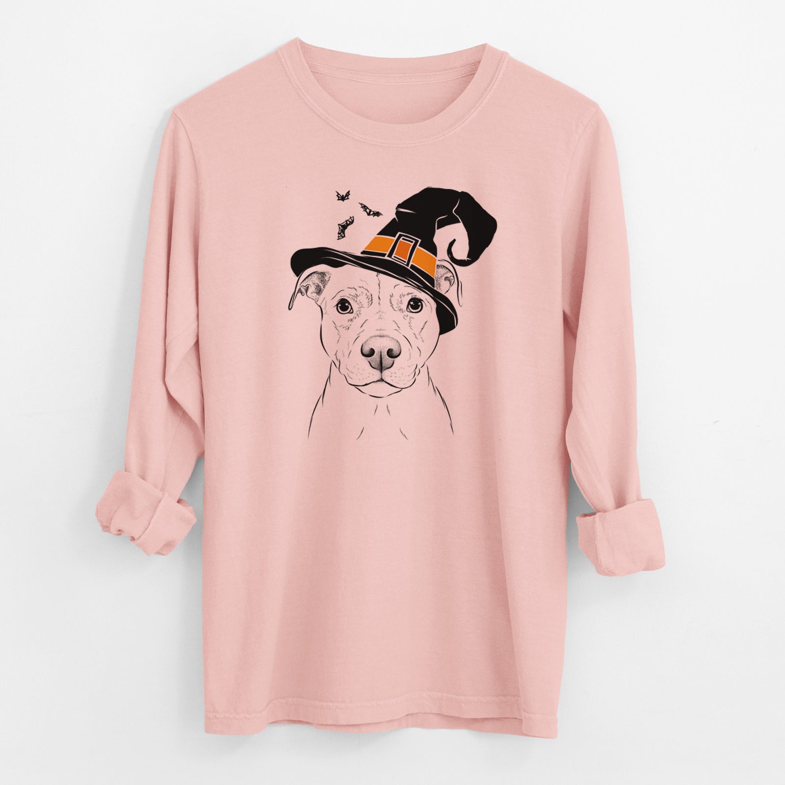 Witch Khaleesi the Pitbull - Men's Heavyweight 100% Cotton Long Sleeve