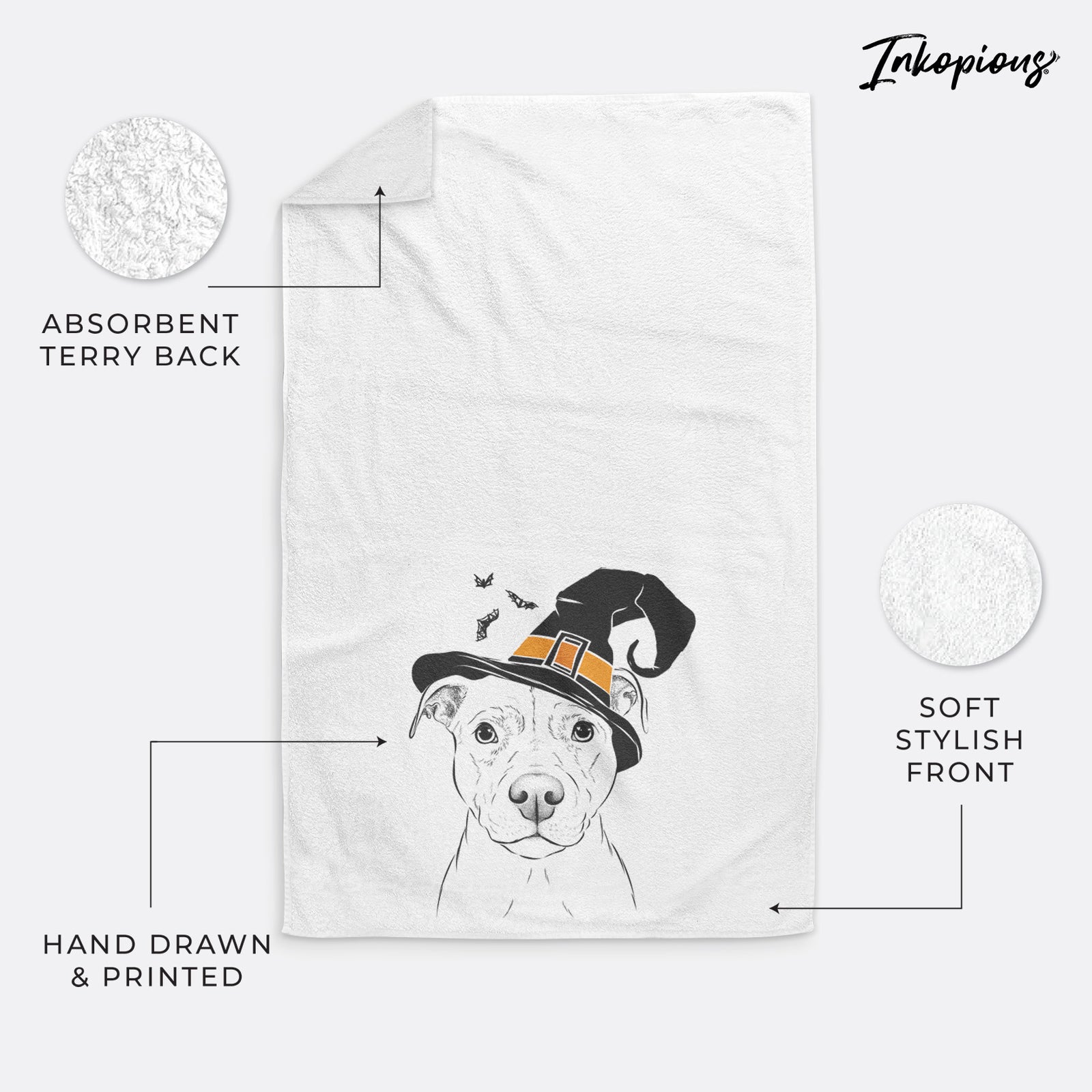 Khaleesi the Pitbull Decorative Hand Towel