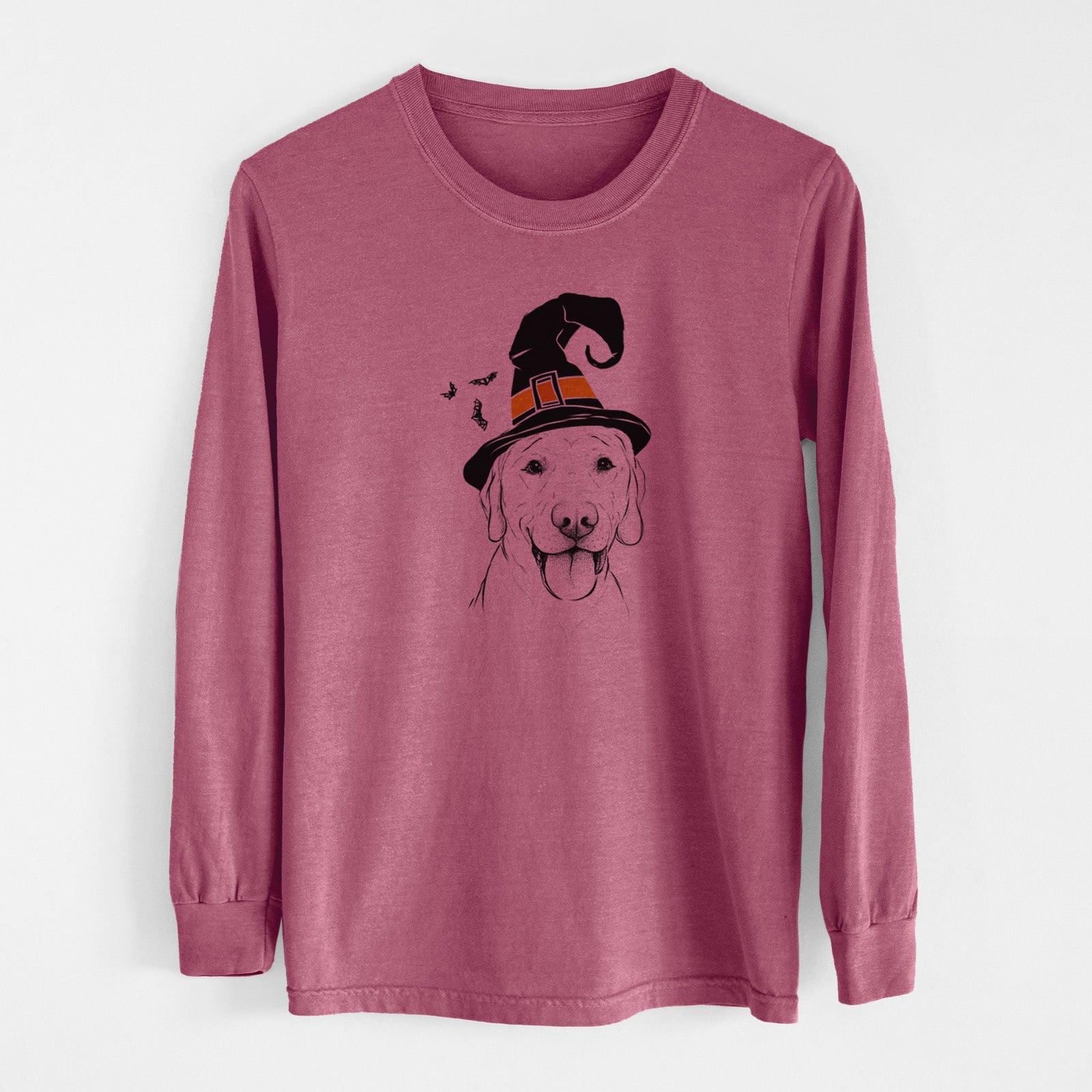 Witch Klay the Labrador Retriever - Men's Heavyweight 100% Cotton Long Sleeve