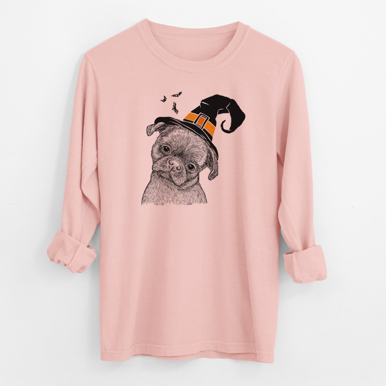 Witch Koko the Shih Tzu - Men's Heavyweight 100% Cotton Long Sleeve