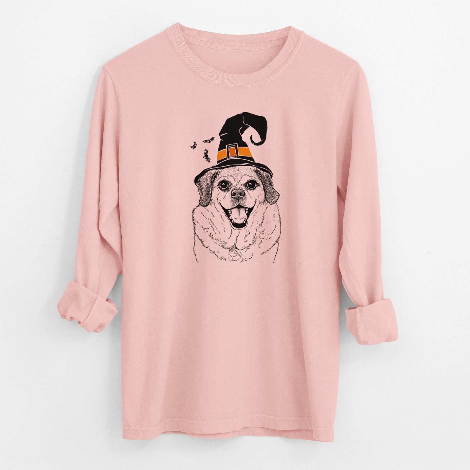 Witch Little Man the Puggle - Men's Heavyweight 100% Cotton Long Sleeve