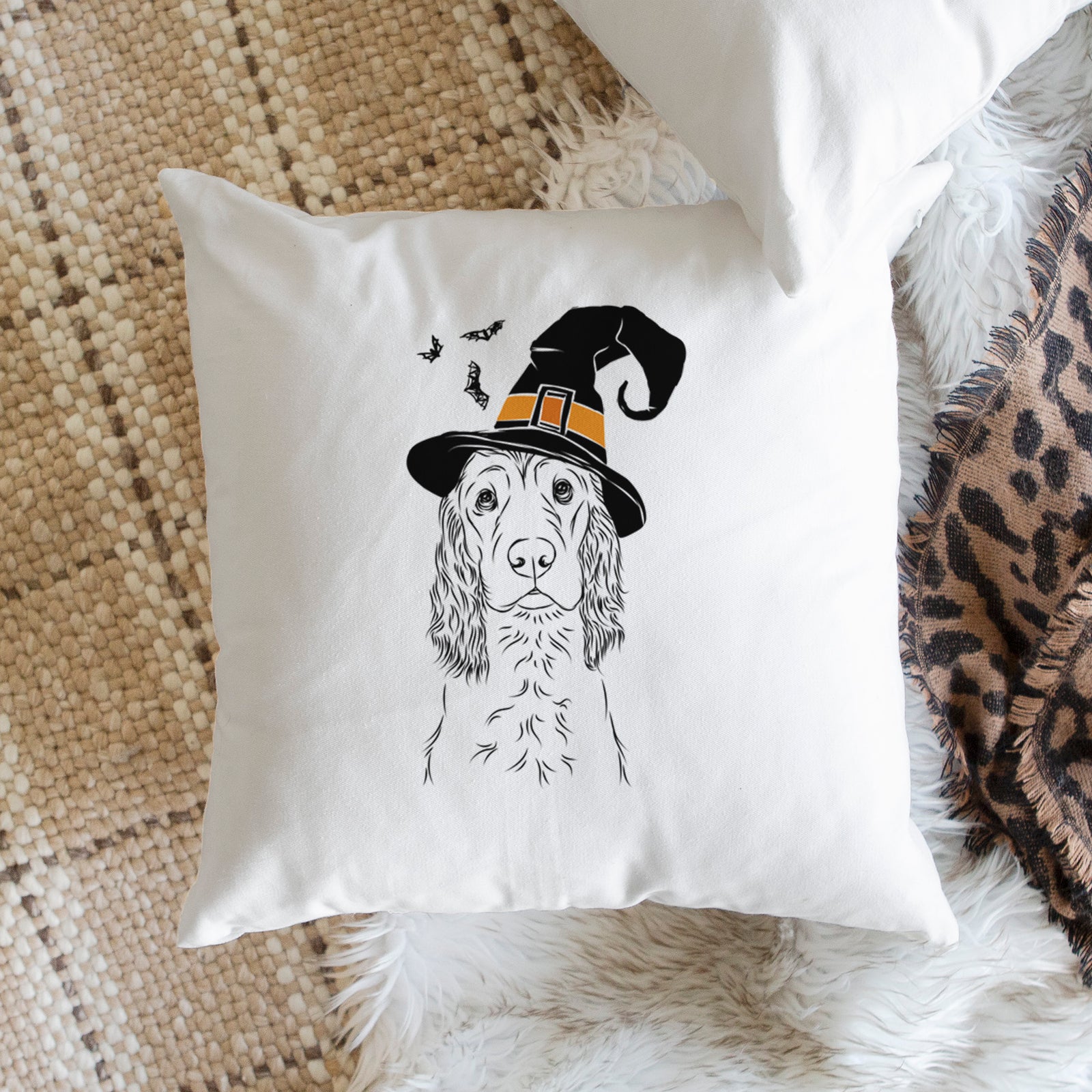 Logan the Cocker Spaniel - Throw Pillow Cover