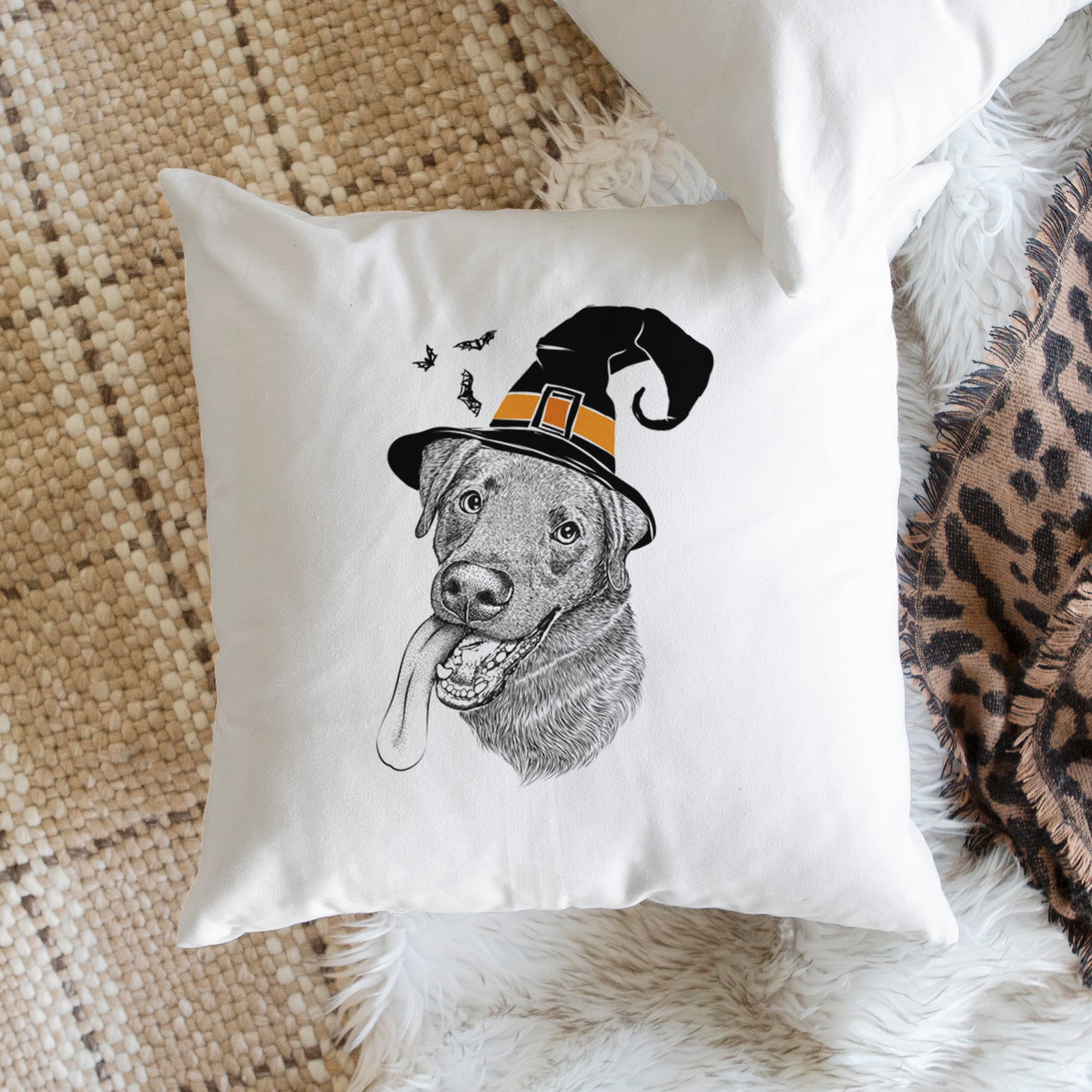 Macaroni the Lab Mix - Throw Pillow Cover