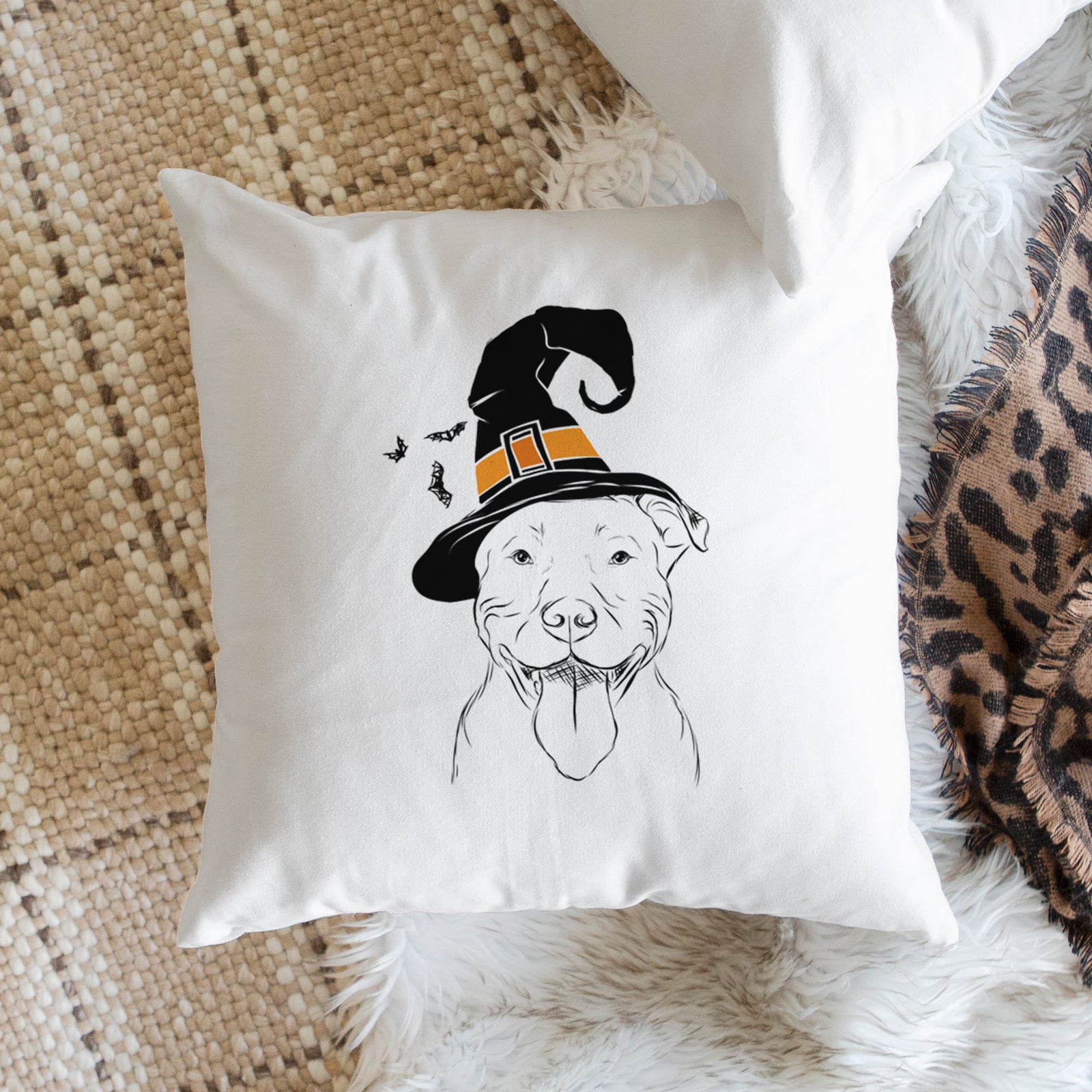 Major the Pitbull - Throw Pillow Cover