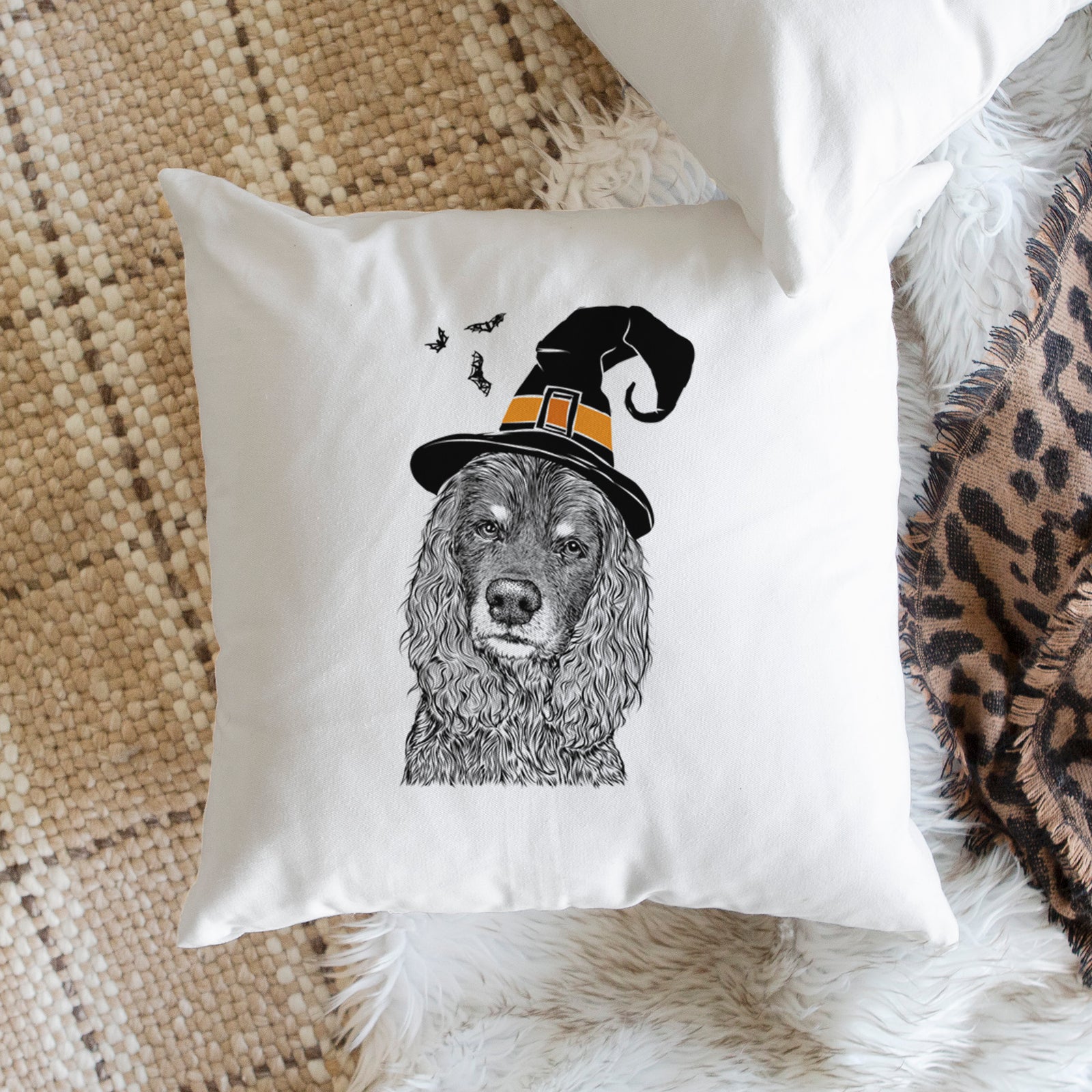 Marley Boy the American Cocker Spaniel - Throw Pillow Cover