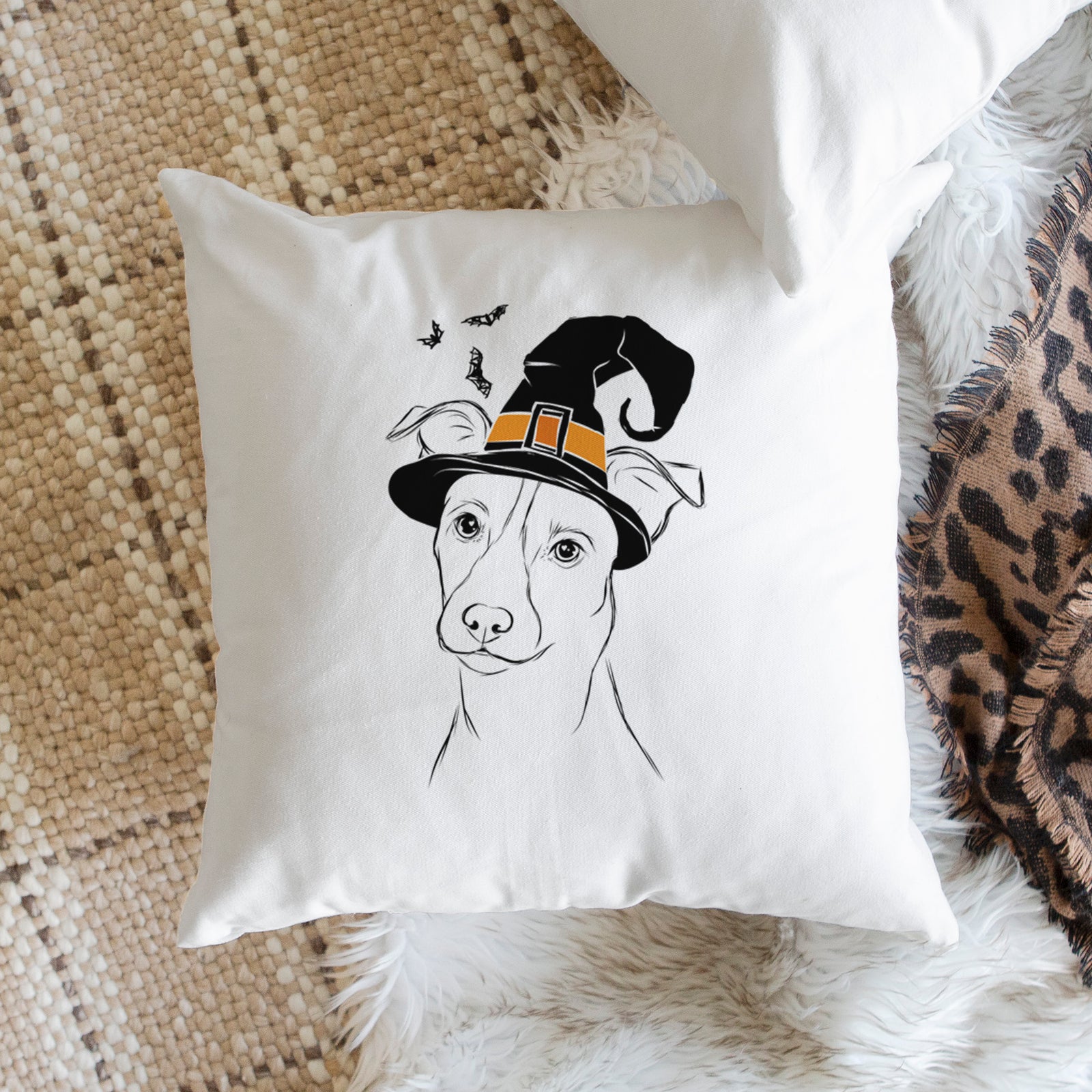 Max the Jack Russell Terrier - Throw Pillow Cover