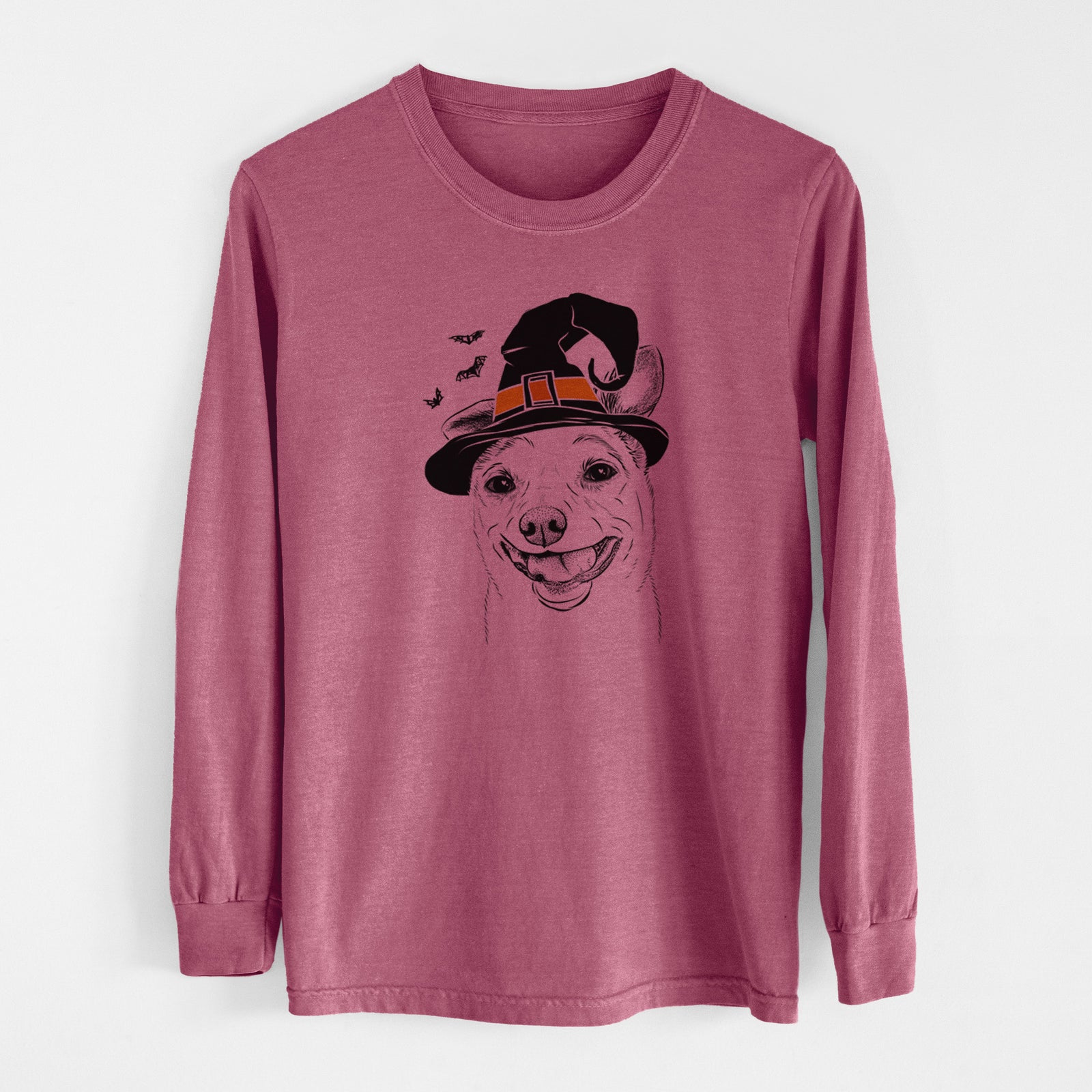 Witch Mortimer the Mixed Breed - Men's Heavyweight 100% Cotton Long Sleeve