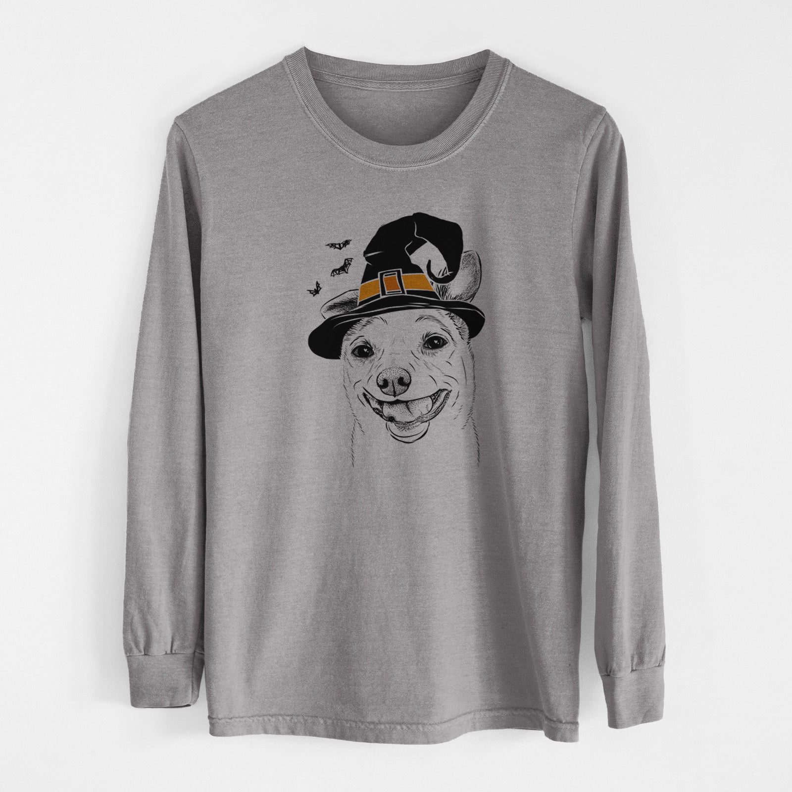 Witch Mortimer the Mixed Breed - Men's Heavyweight 100% Cotton Long Sleeve