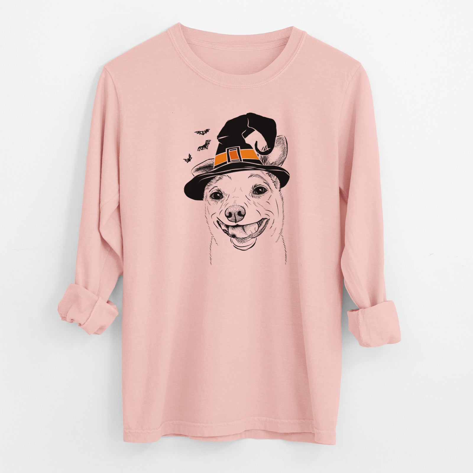 Witch Mortimer the Mixed Breed - Men's Heavyweight 100% Cotton Long Sleeve