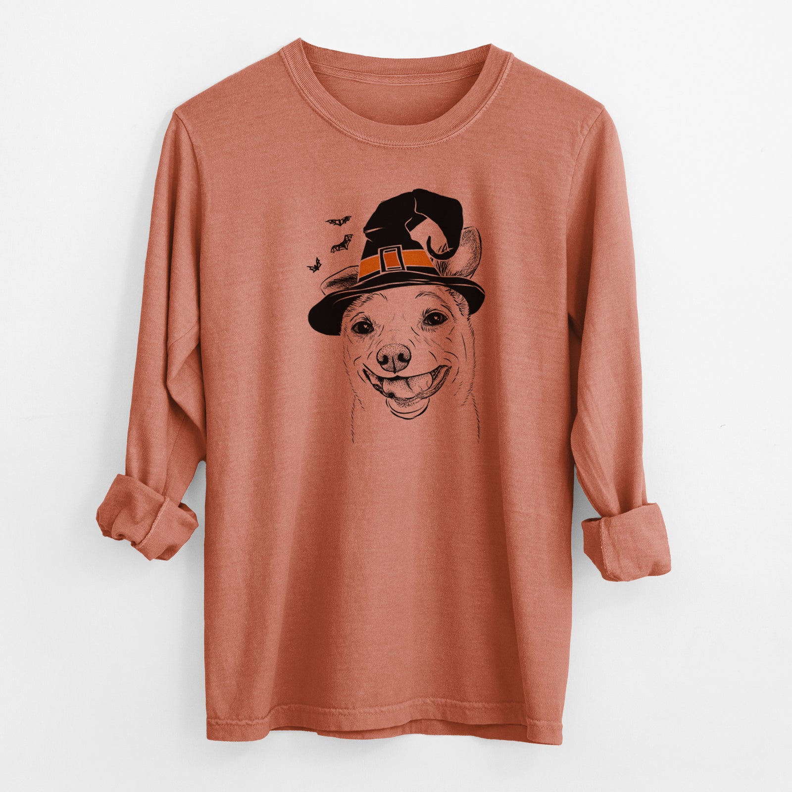 Witch Mortimer the Mixed Breed - Men's Heavyweight 100% Cotton Long Sleeve
