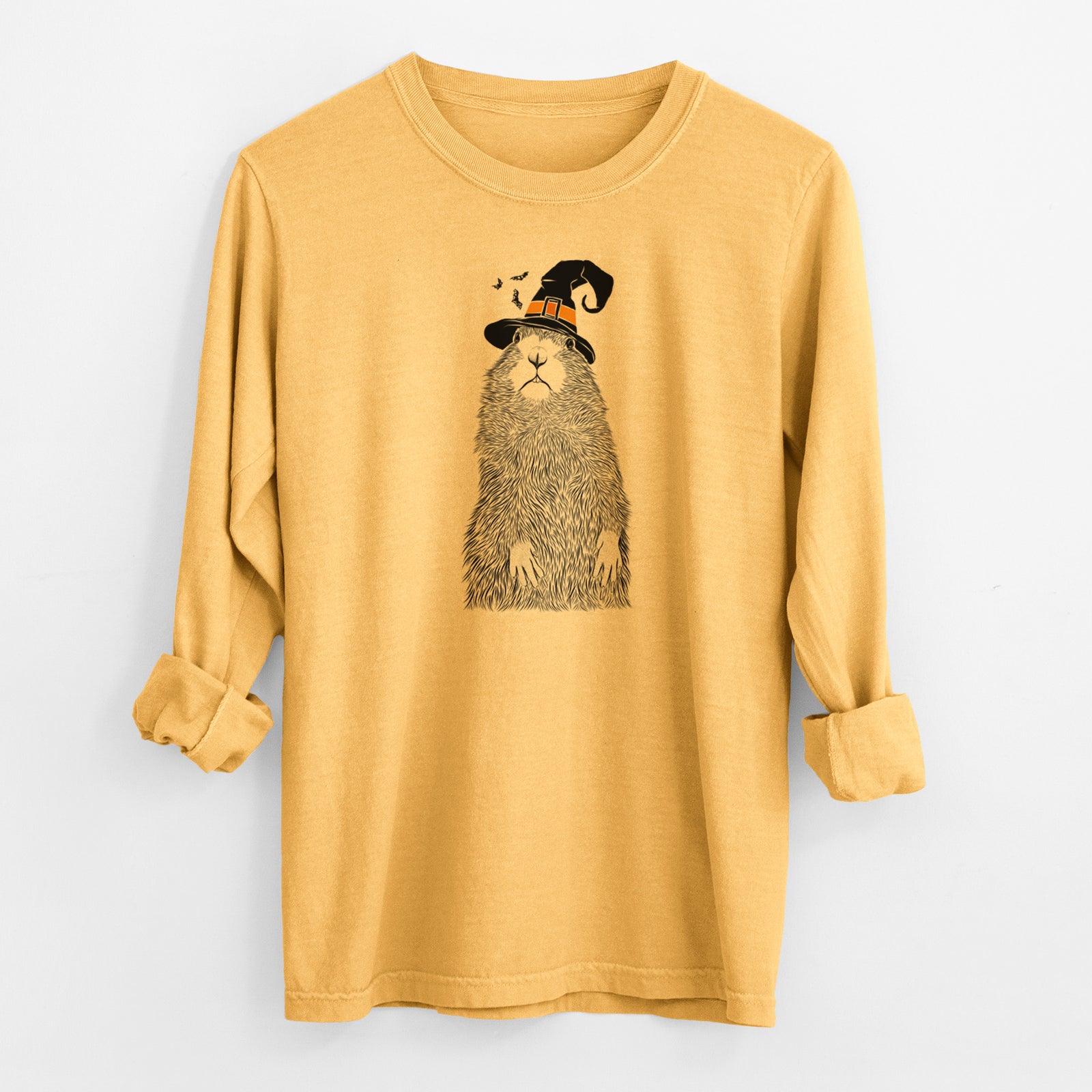 Witch Mr. Otis the Prairie Dog - Men's Heavyweight 100% Cotton Long Sleeve