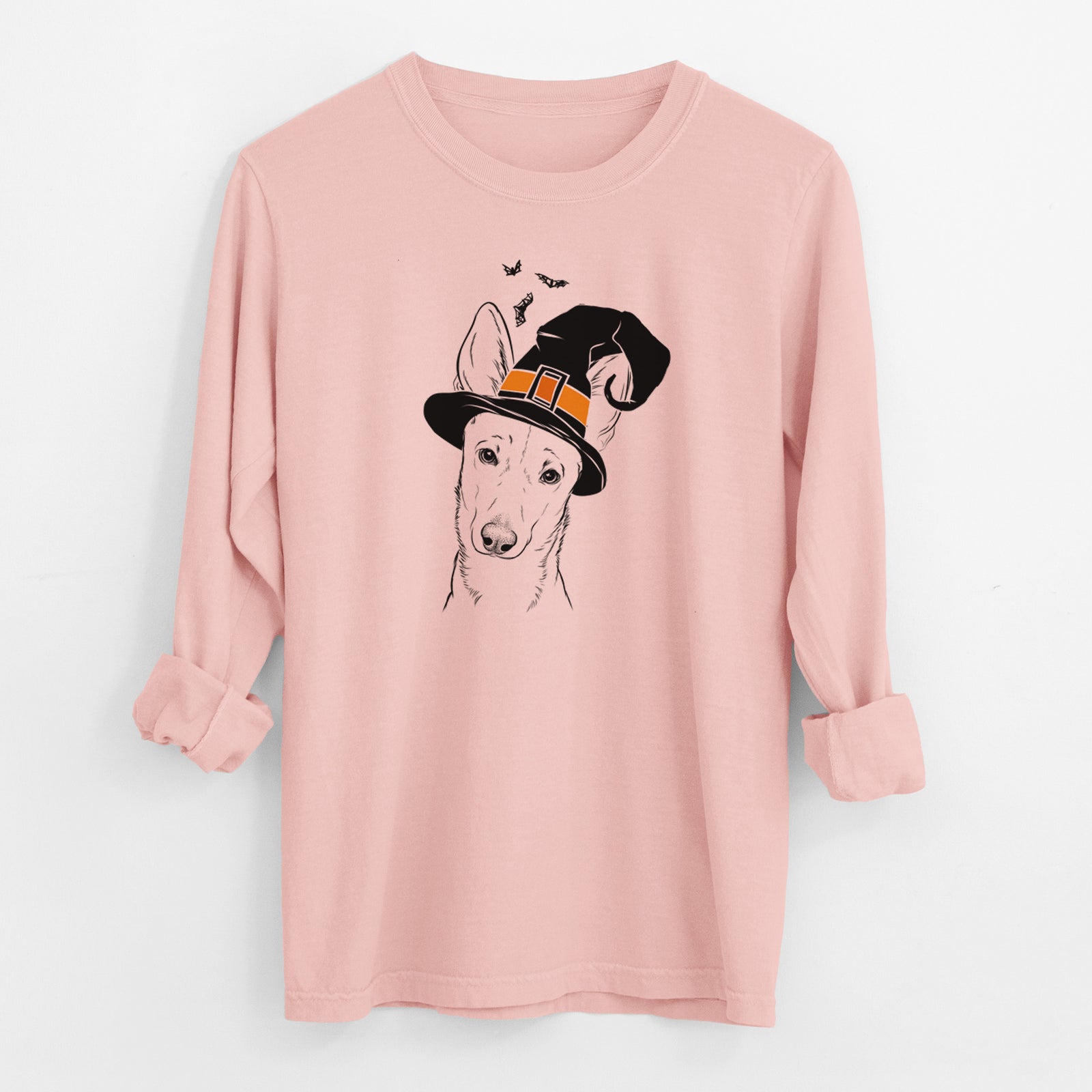 Witch Nala the Carolina Dog - Men's Heavyweight 100% Cotton Long Sleeve