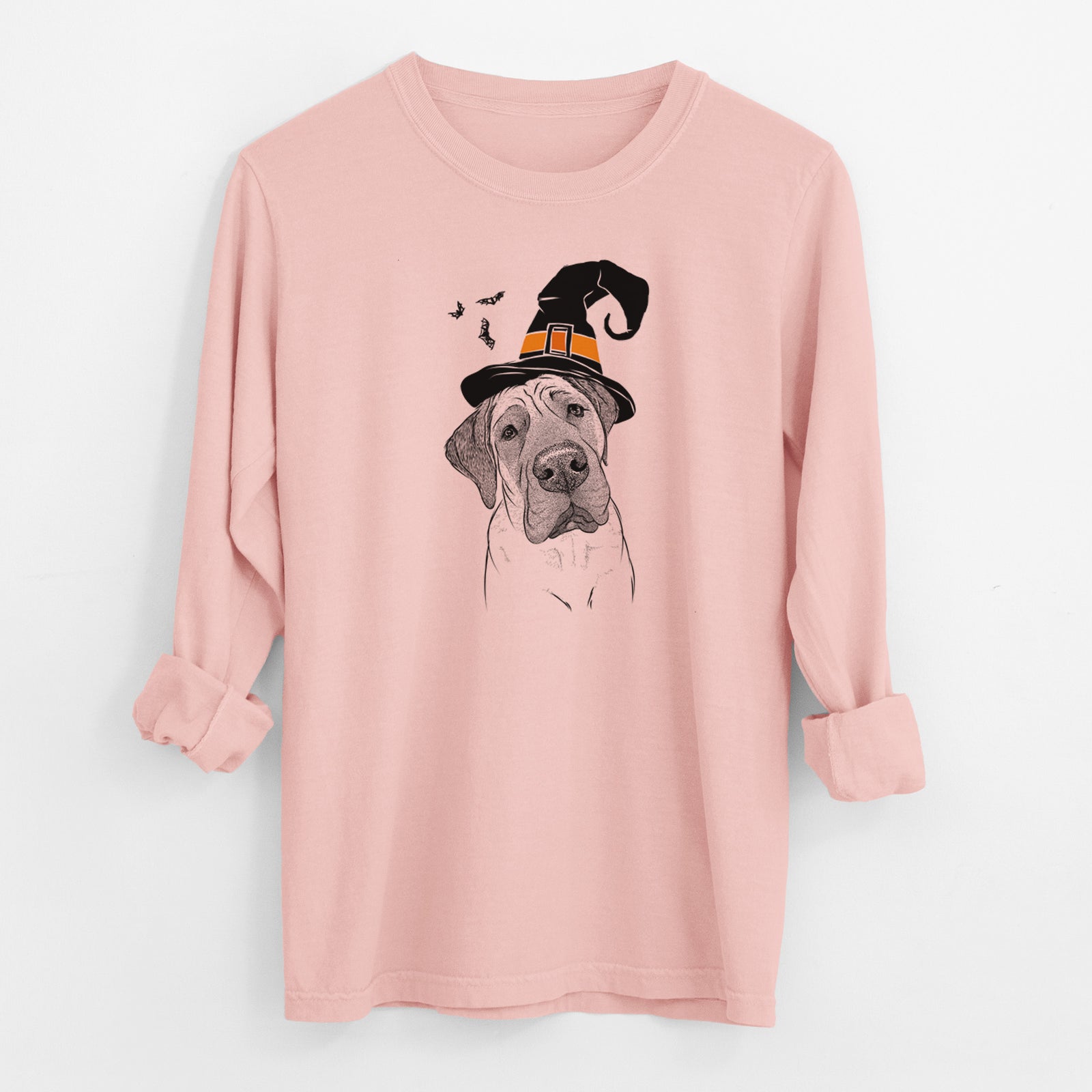 Witch Nutterbutter the English Mastiff - Men's Heavyweight 100% Cotton Long Sleeve