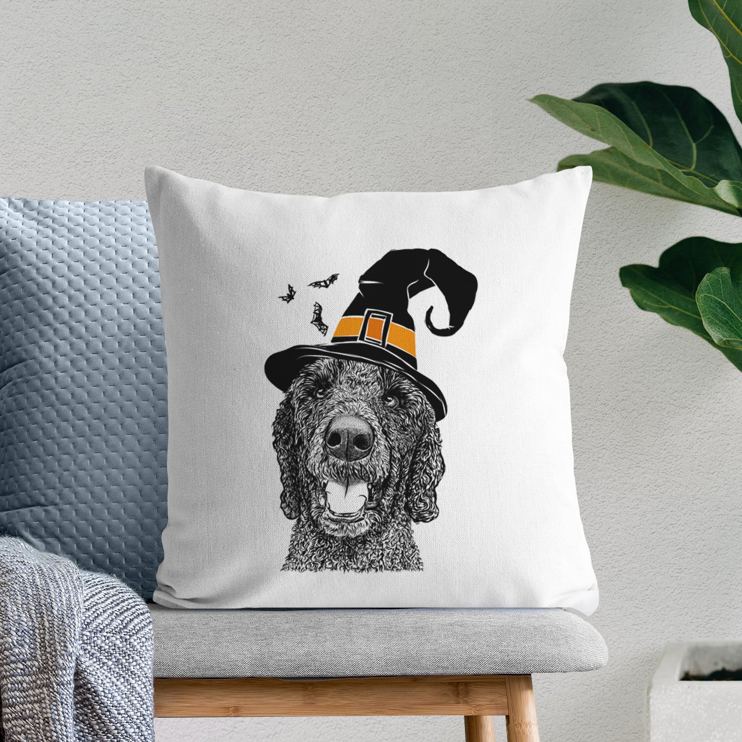 Obi James the Goldendoodle - Throw Pillow Cover