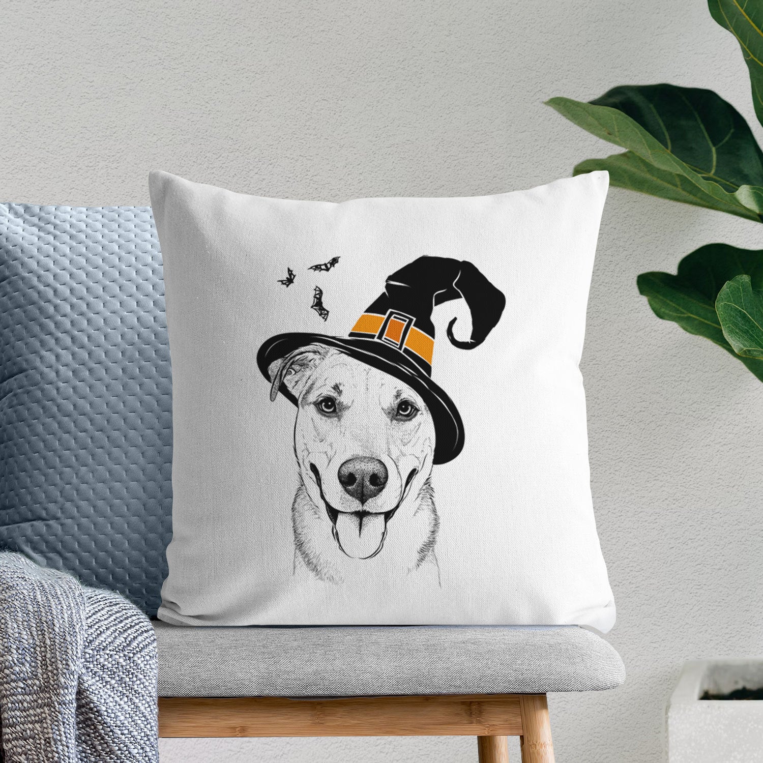 Padre the Pitbull Mix - Throw Pillow Cover
