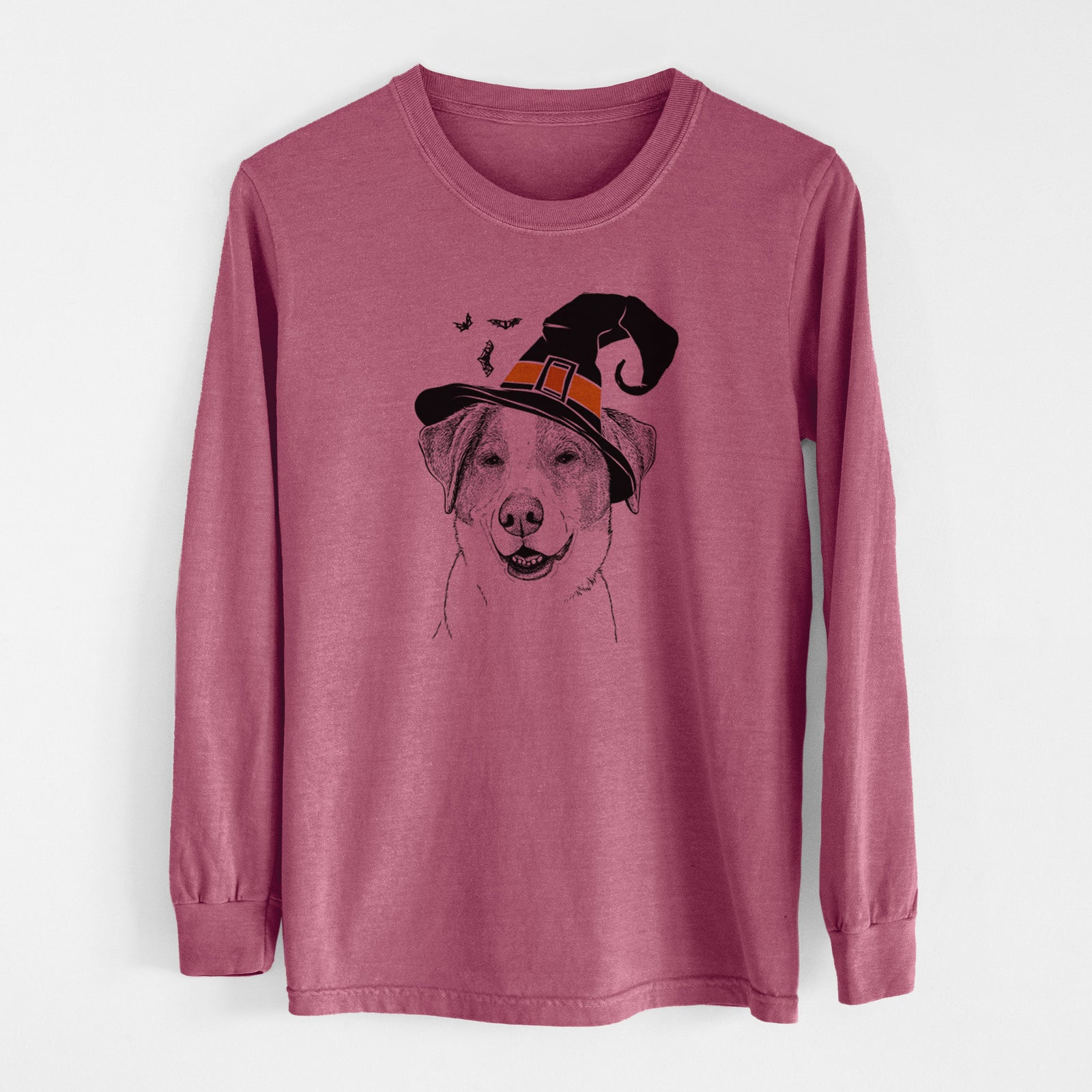 Witch Piper Pilot the Hound Mix - Men's Heavyweight 100% Cotton Long Sleeve