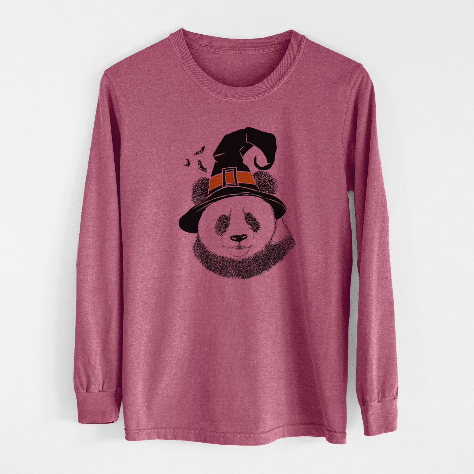 Witch Po the Panda - Men's Heavyweight 100% Cotton Long Sleeve