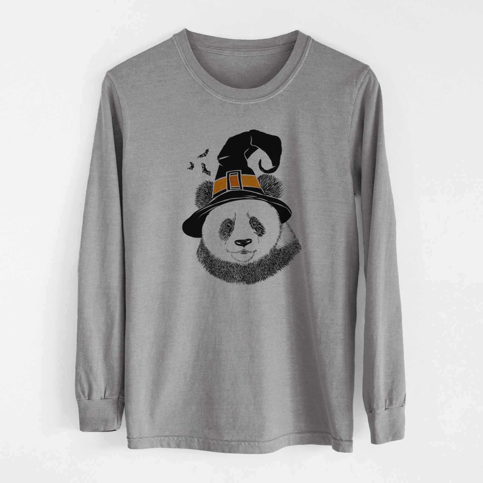 Witch Po the Panda - Men's Heavyweight 100% Cotton Long Sleeve