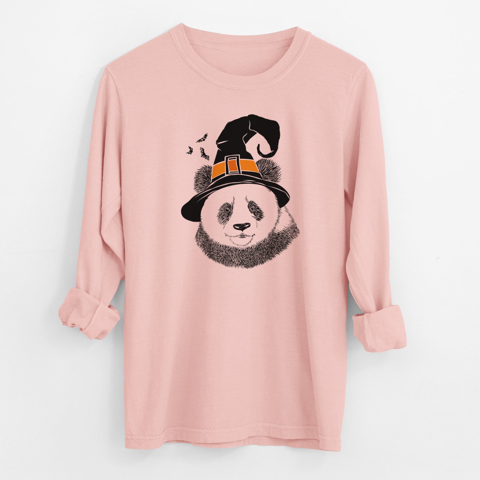 Witch Po the Panda - Men's Heavyweight 100% Cotton Long Sleeve