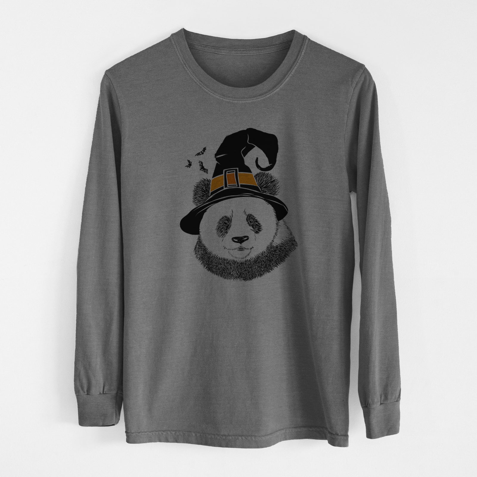 Witch Po the Panda - Men's Heavyweight 100% Cotton Long Sleeve