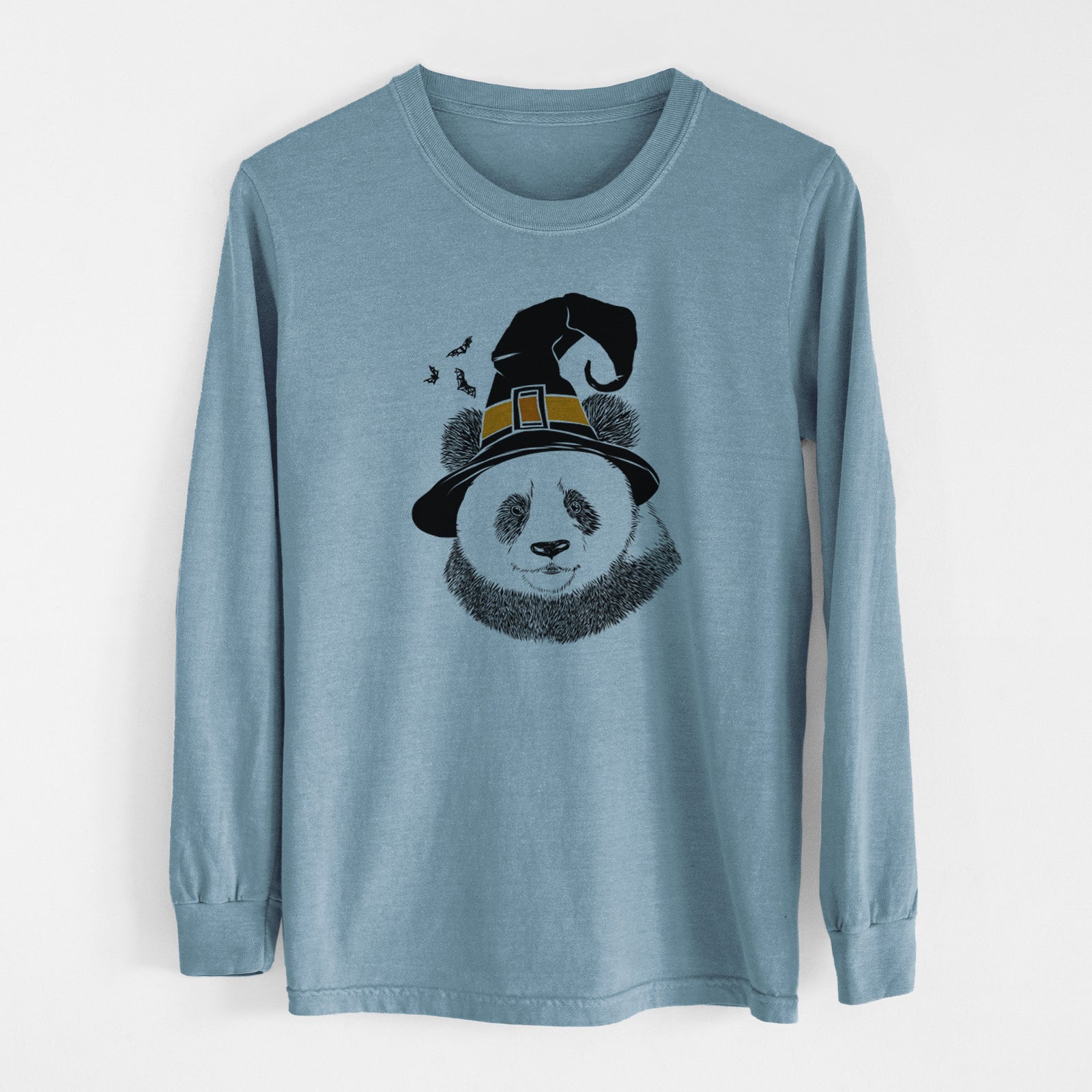 Witch Po the Panda - Men's Heavyweight 100% Cotton Long Sleeve
