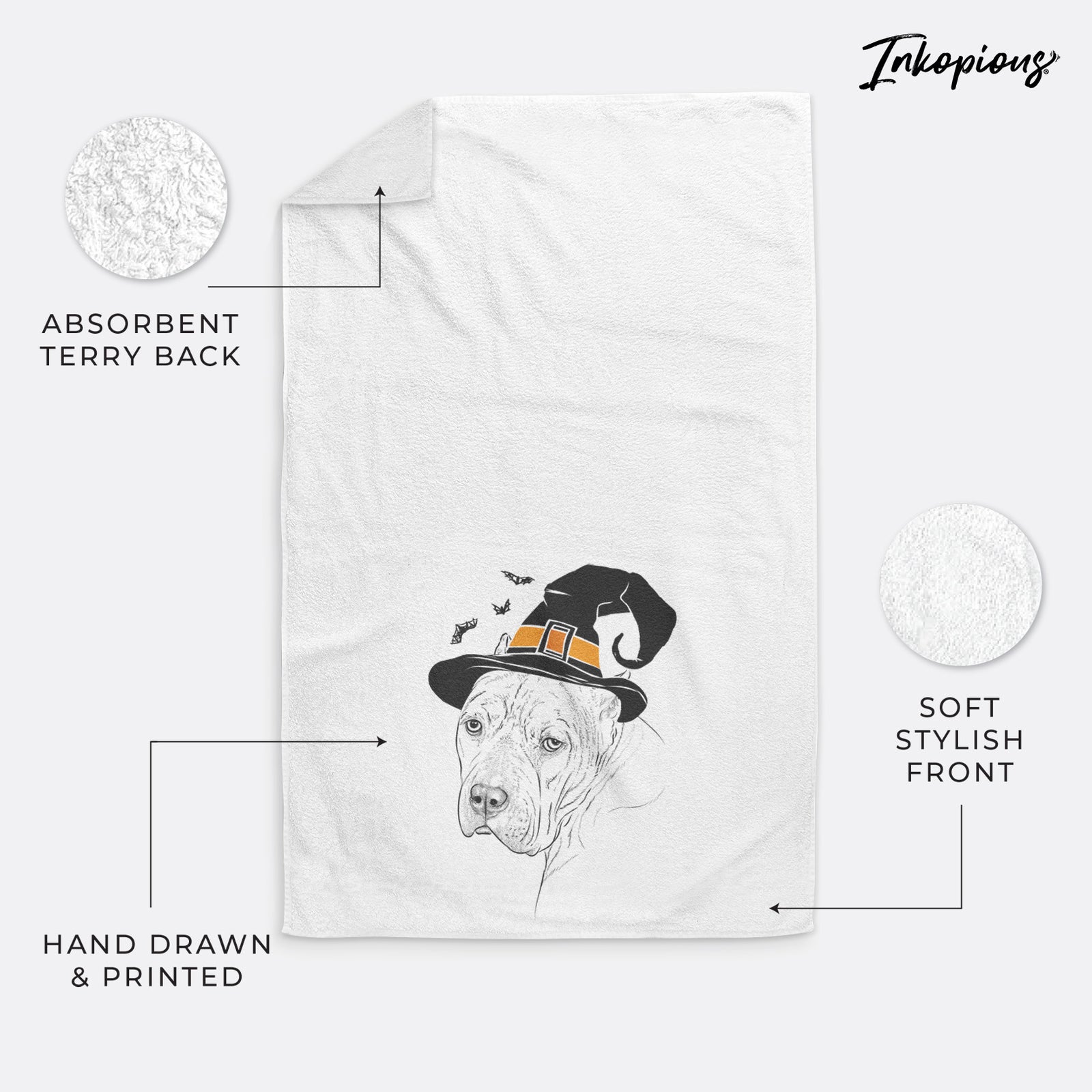 Precious the Staffordshire Terrier Decorative Hand Towel