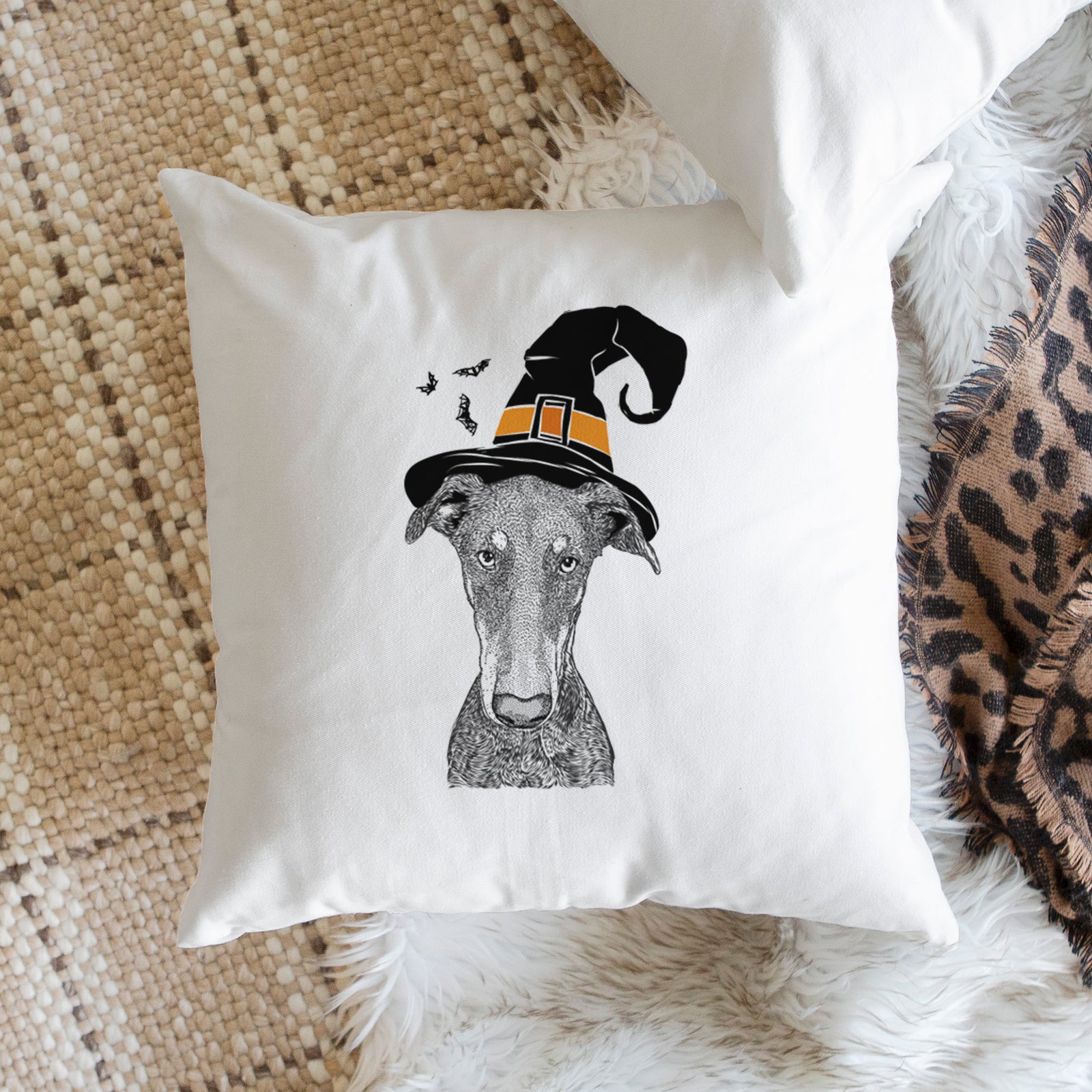 Princess Fiona the Doberman Pinscher - Throw Pillow Cover