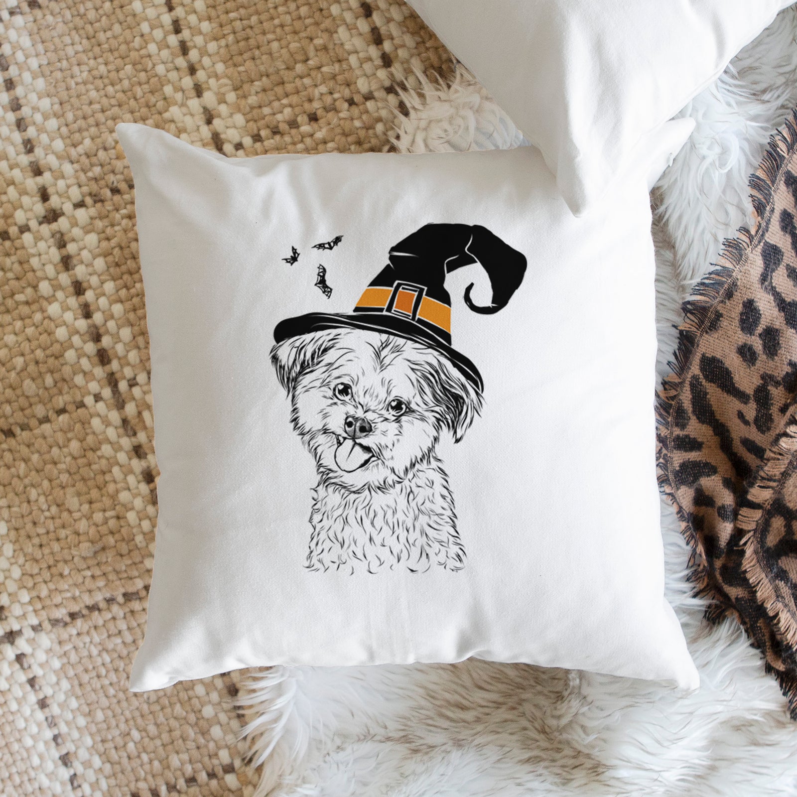 Puff the Malshi - Throw Pillow Cover