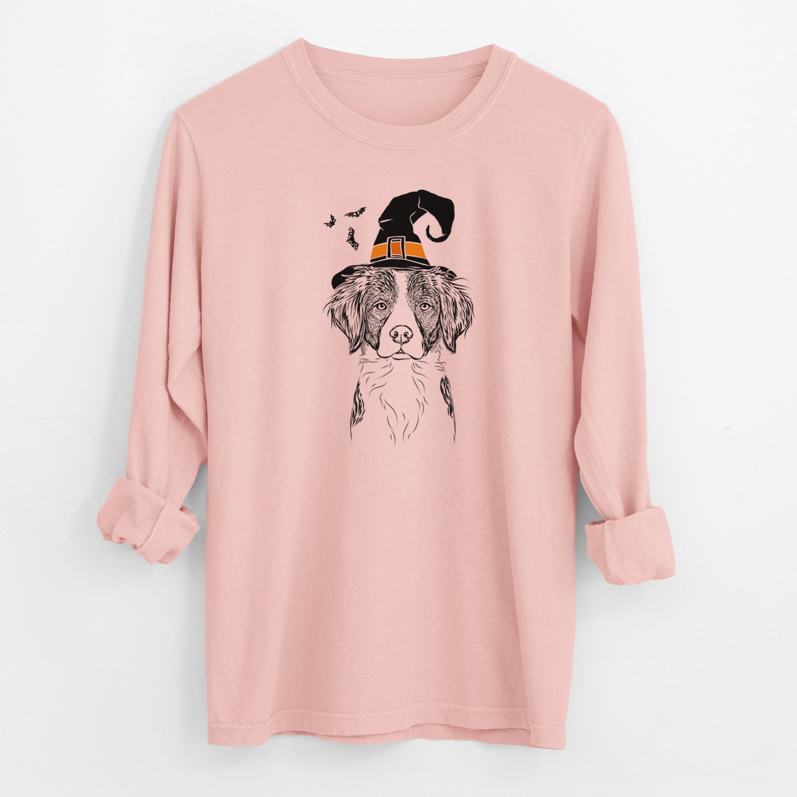 Witch Remi the Brittany - Men's Heavyweight 100% Cotton Long Sleeve