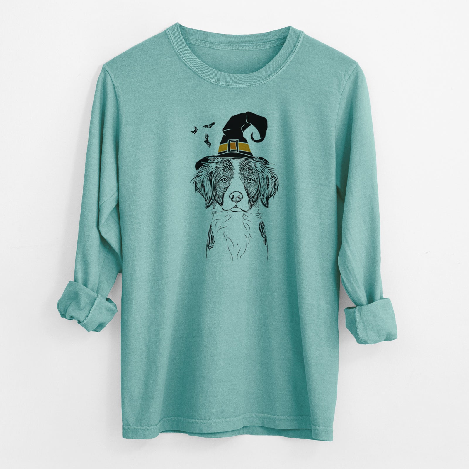 Witch Remi the Brittany - Men's Heavyweight 100% Cotton Long Sleeve