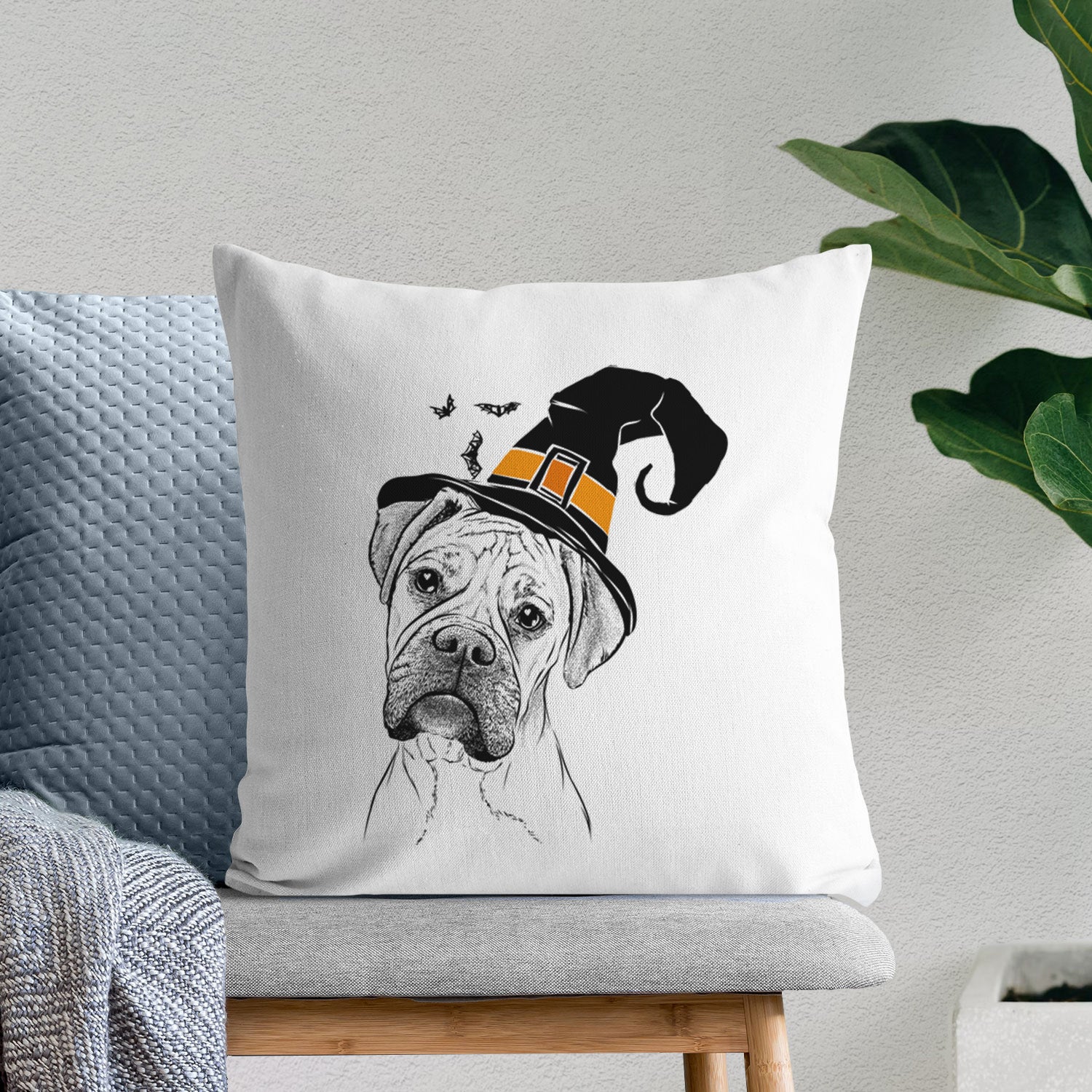Reuby the Boxer - Throw Pillow Cover