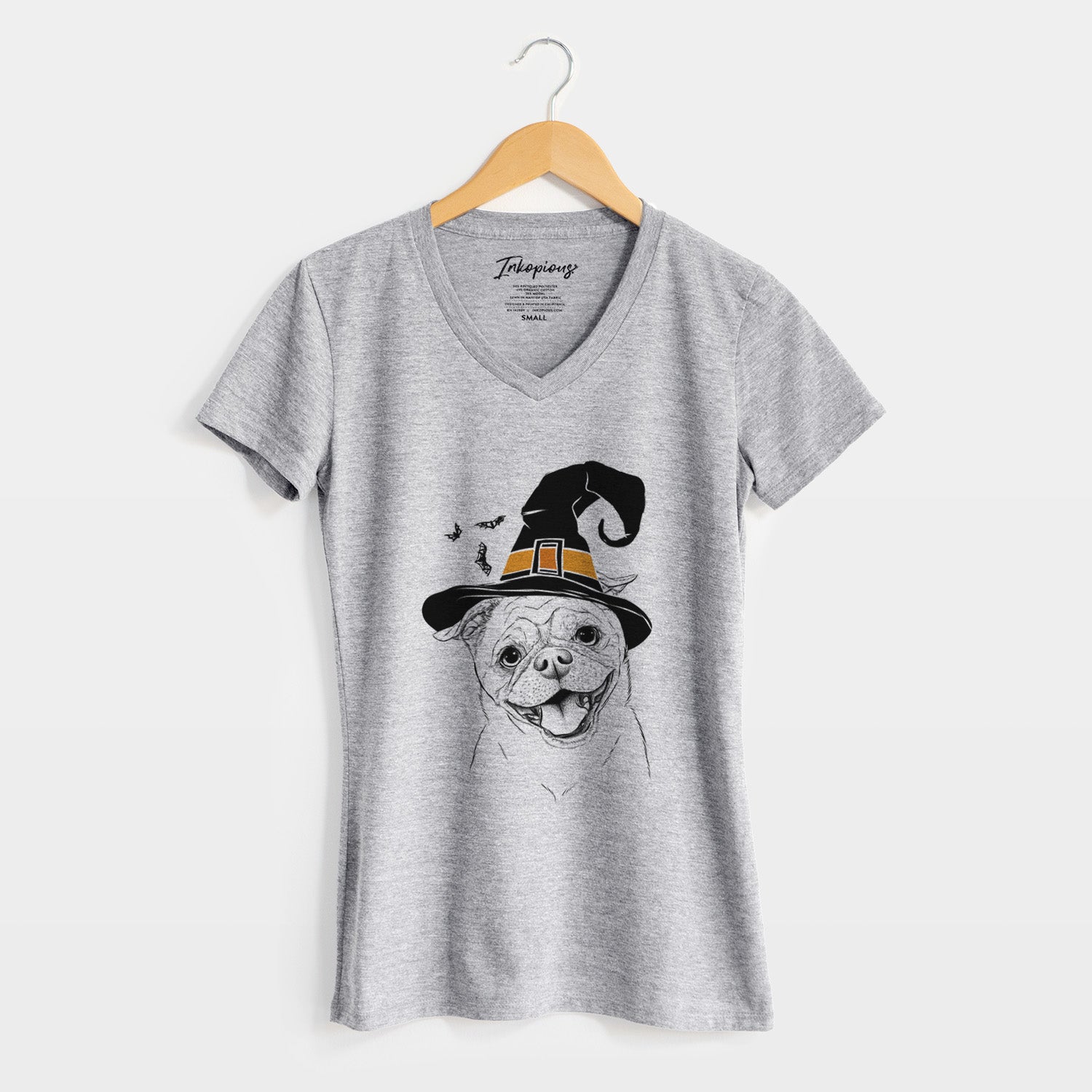 Witch Riley the Chug - Women's Perfect V-neck Shirt