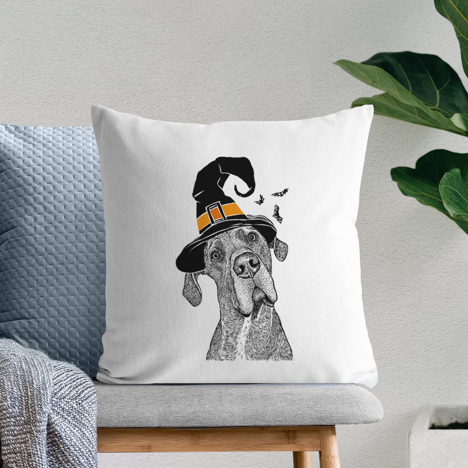 River the Great Dane - Throw Pillow Cover